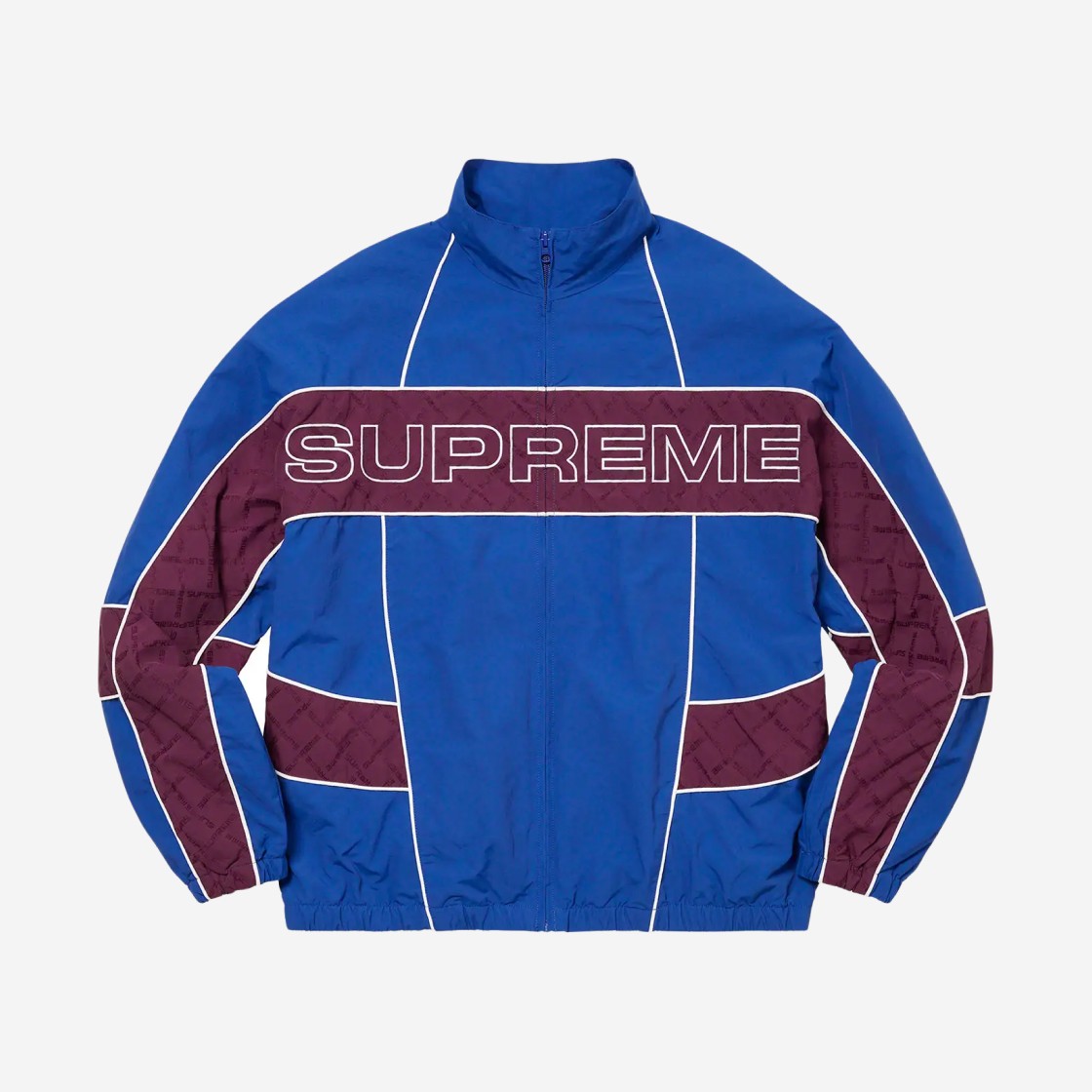 Supreme Jacquard Panel Track Jacket Royal - 22FW 상세 이미지 1