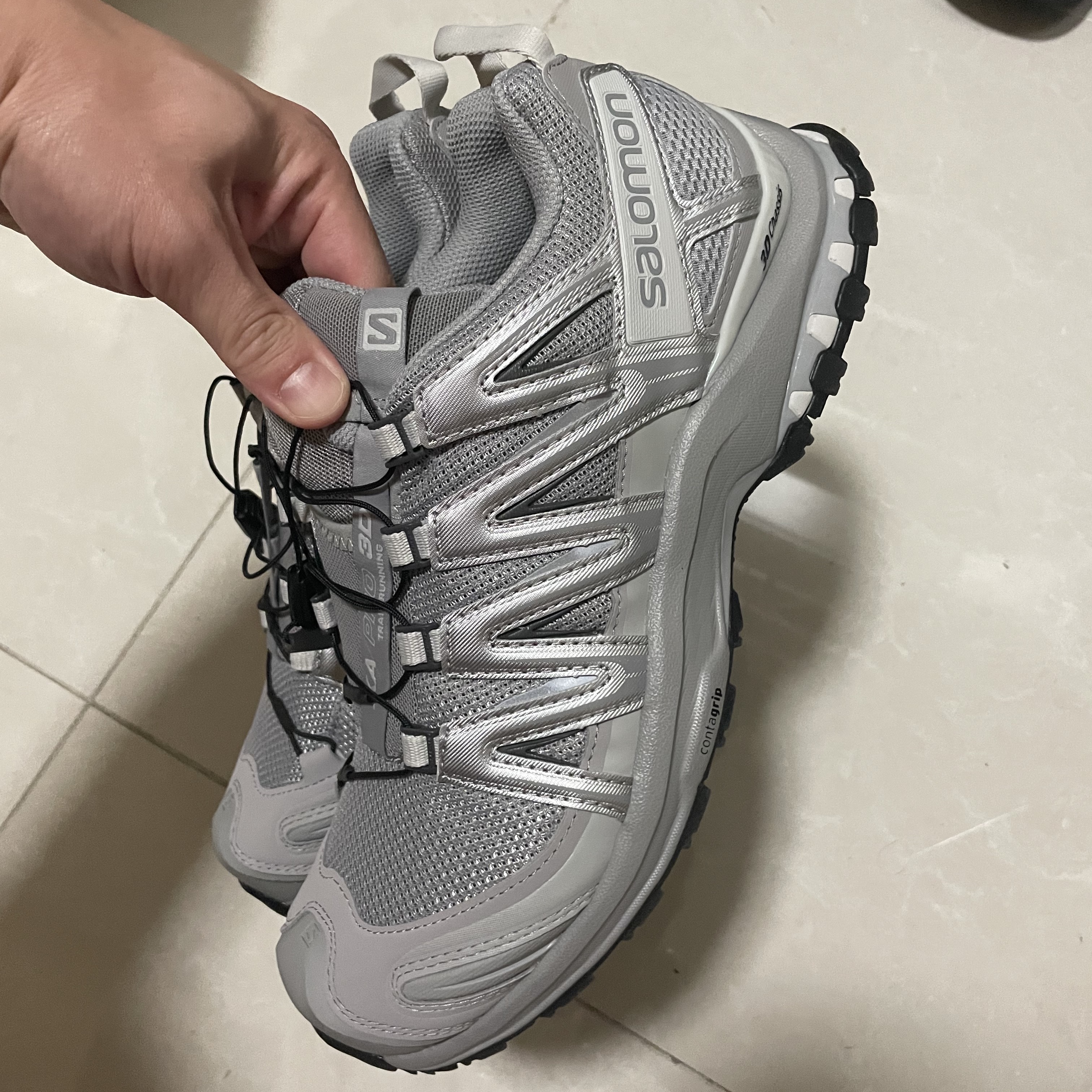 Salomon XA Pro 3D Alloy Silver 착용 스타일