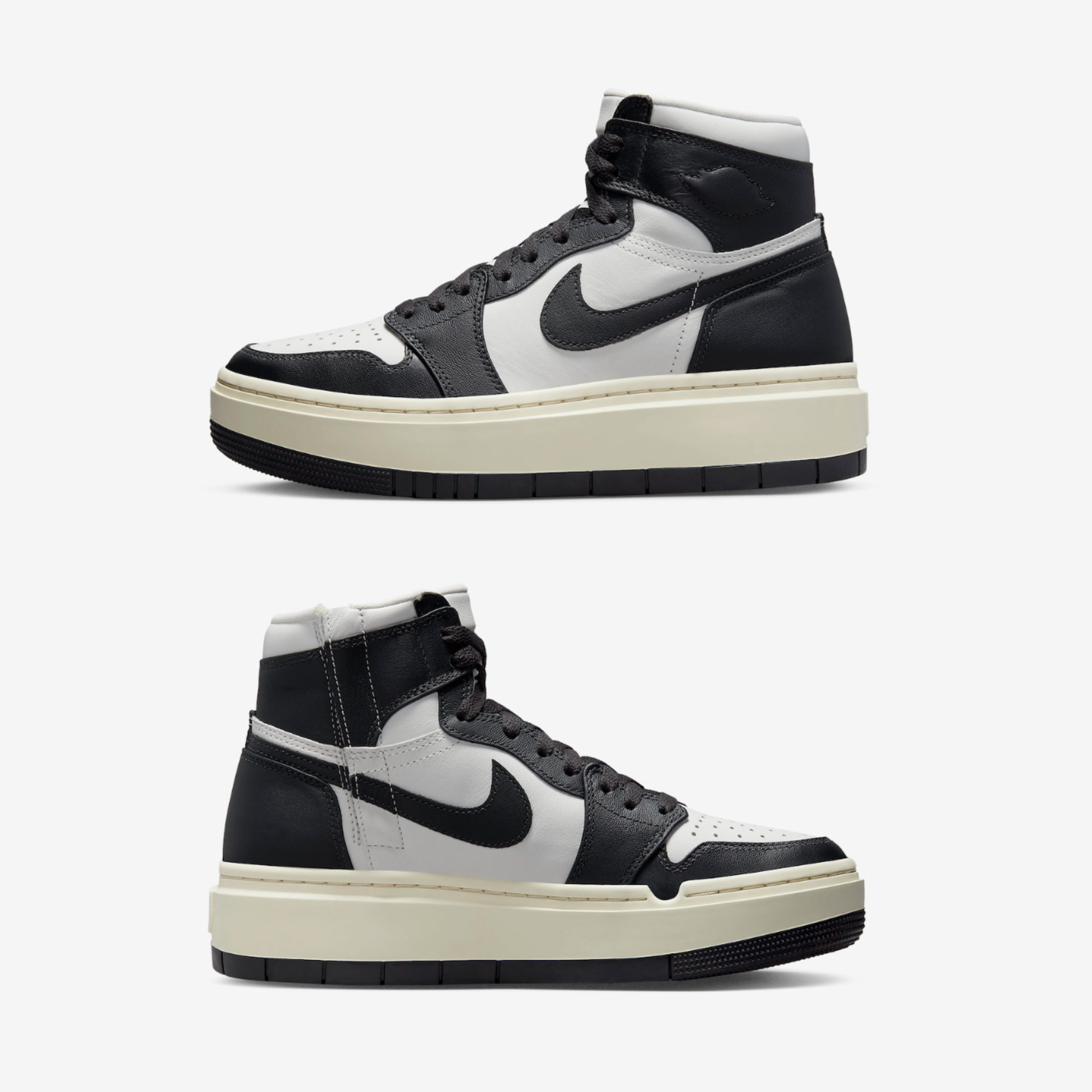 (W) Jordan 1 Elevate High Dark Ash 착용 스타일 - 3