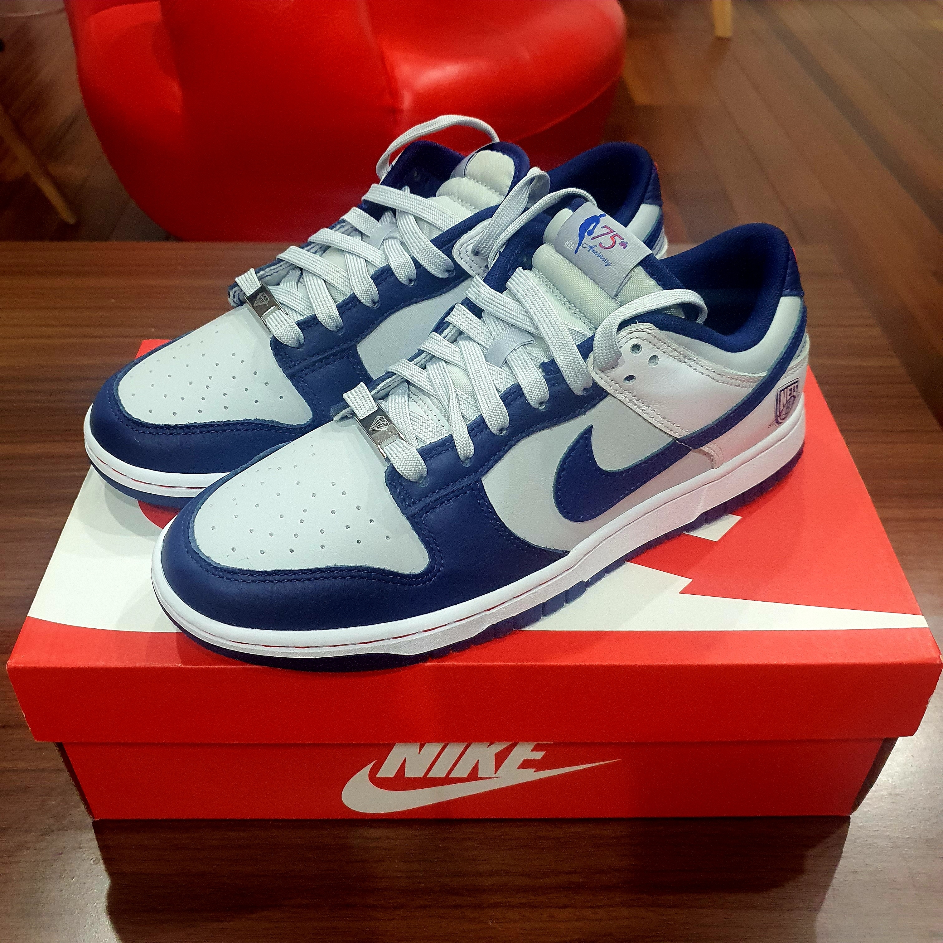 Nike x NBA Dunk Low Retro EMB Nets 착용 스타일