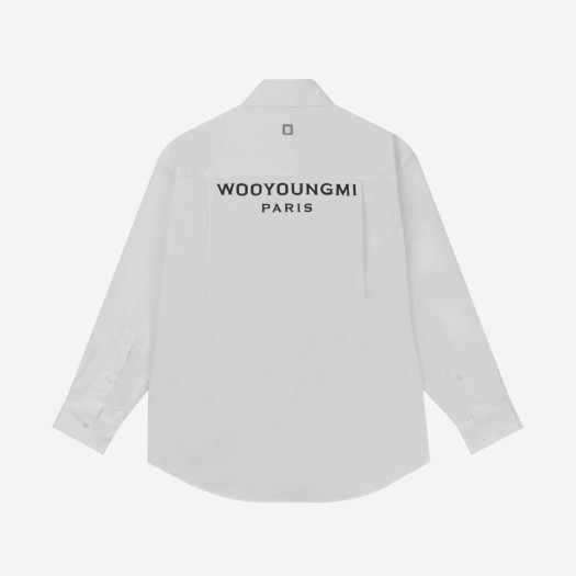 Wooyoungmi Cotton Back Logo Shirt White - 22FW
