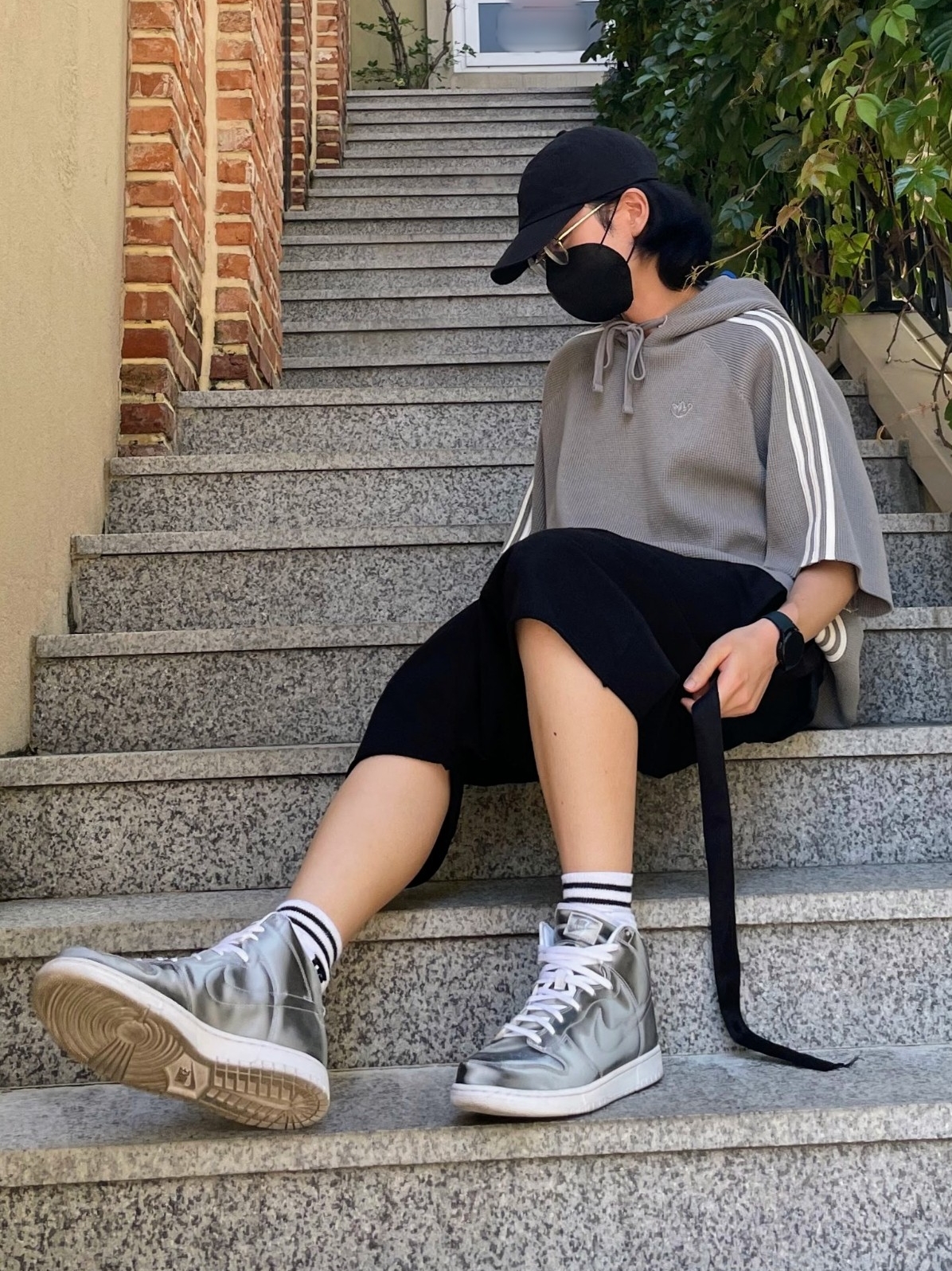 Nike x Clot Dunk High Flux 착용 스타일 - 3