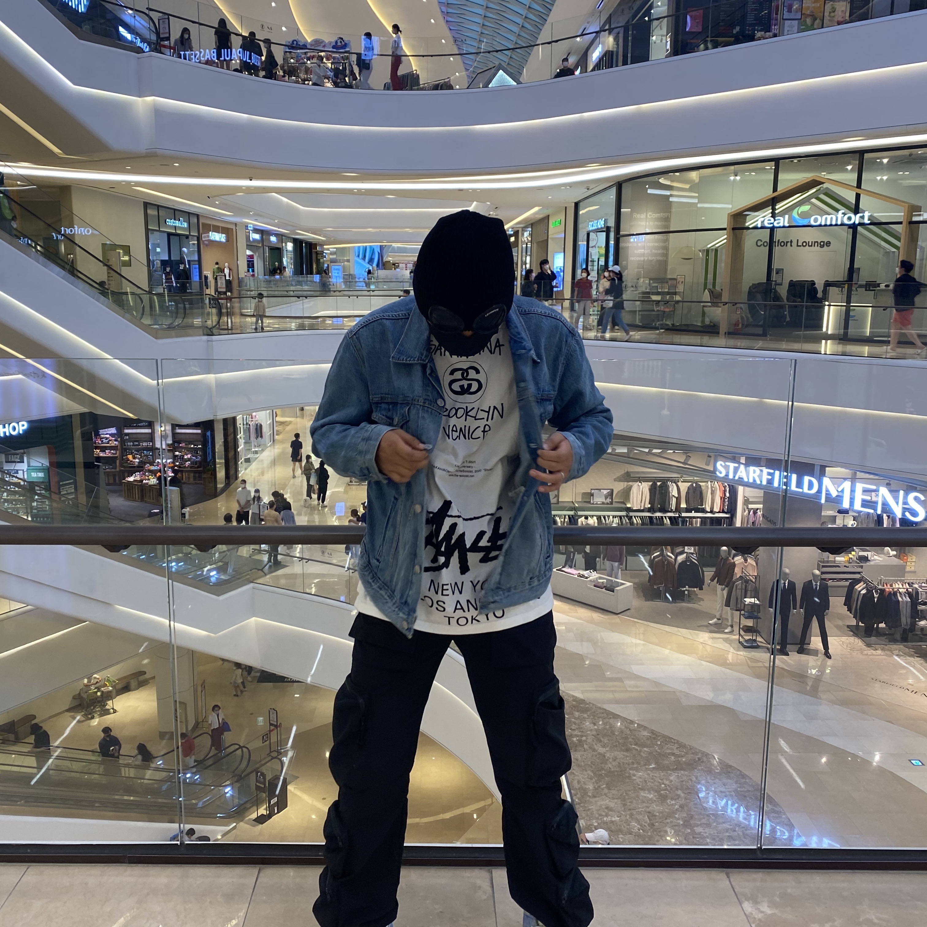 C.P. Company Cotton Goggle Beanie Black - 22SS, Stussy x Takahiromiyashita The Soloist 40 WT T-Shirt 착용 스타일
