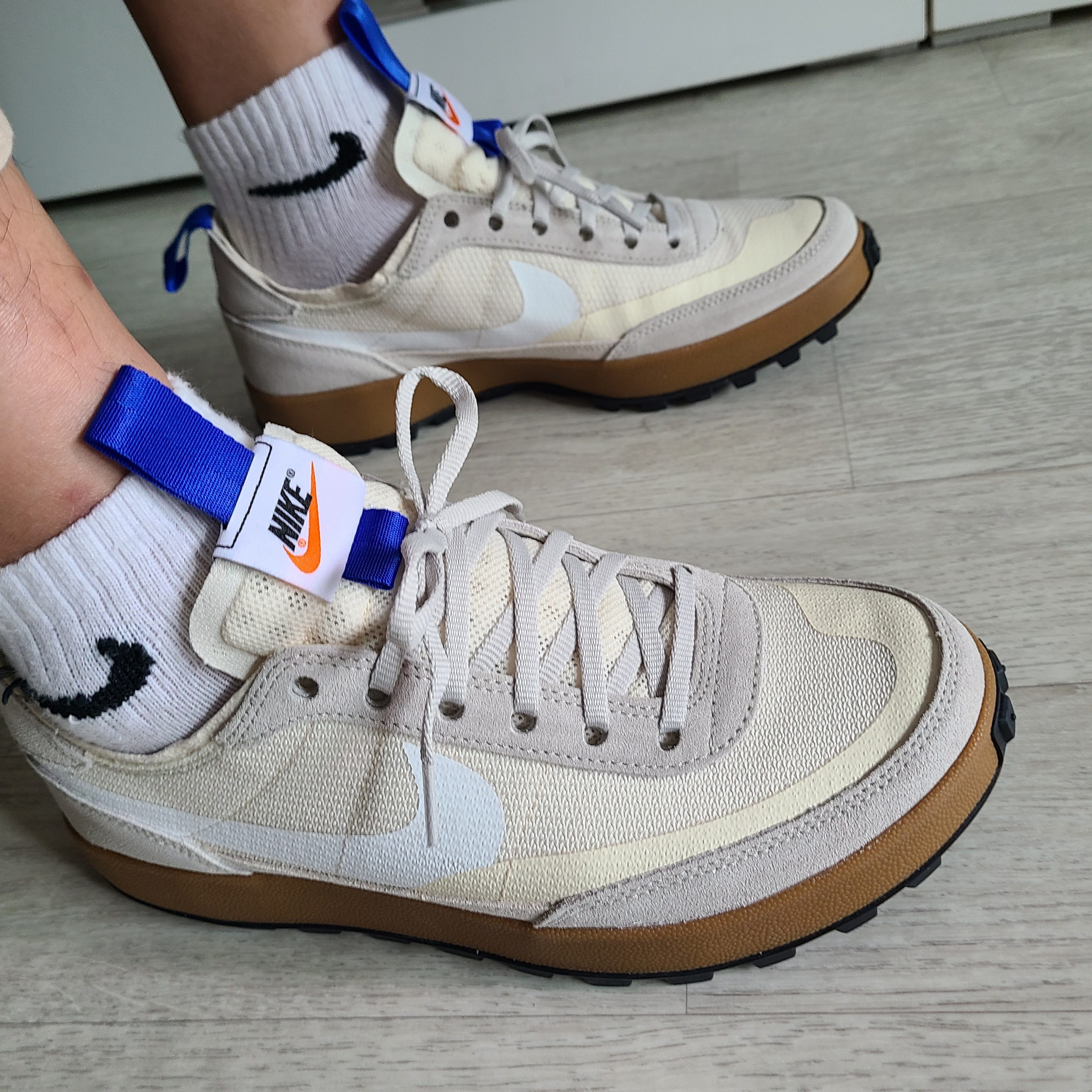 Nike x Tom Sachs General Purpose Shoe Light Cream 착용 스타일 - 2
