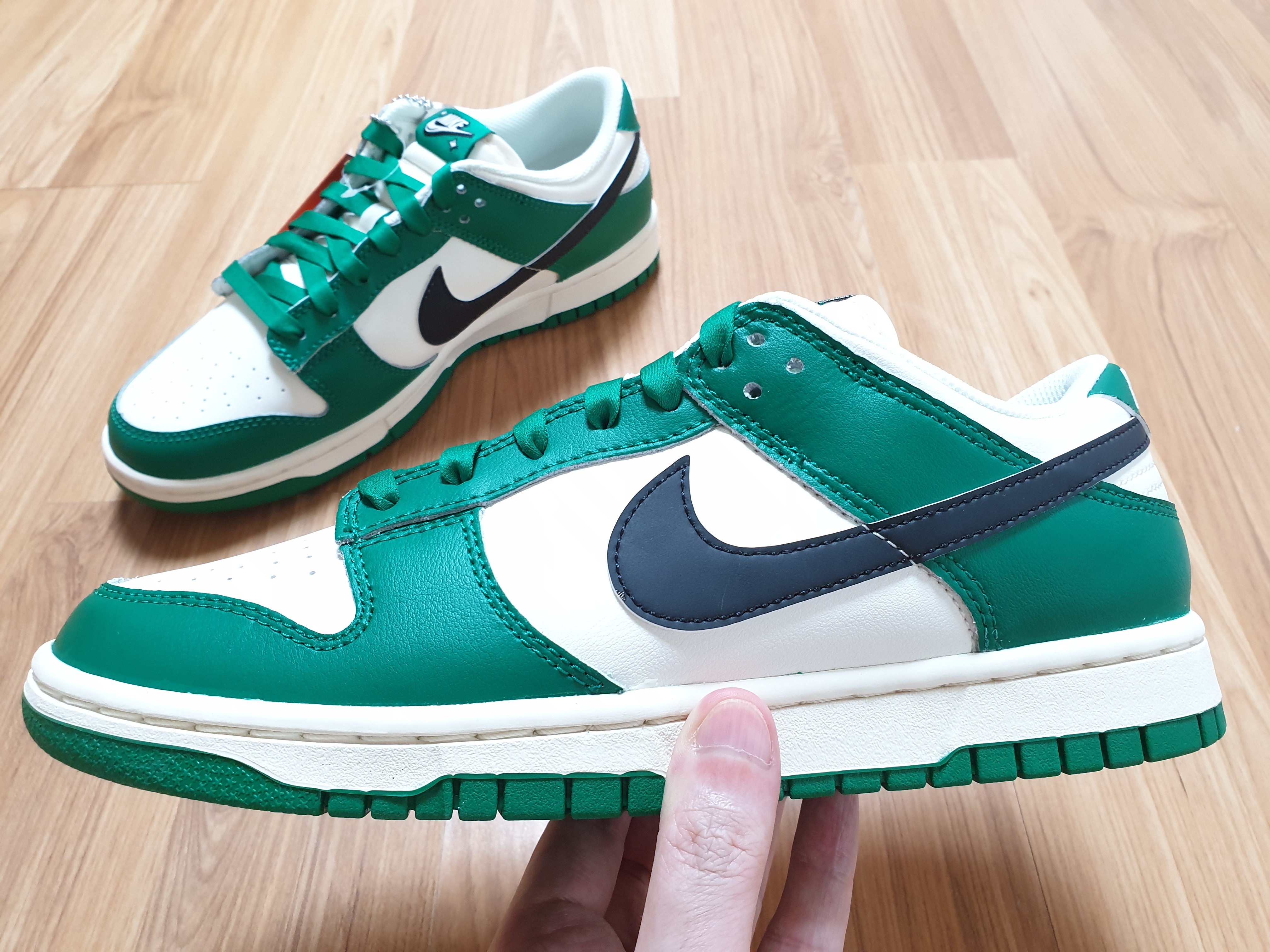Nike Dunk Low Retro SE Jackpot Malachite 착용 스타일 - 4