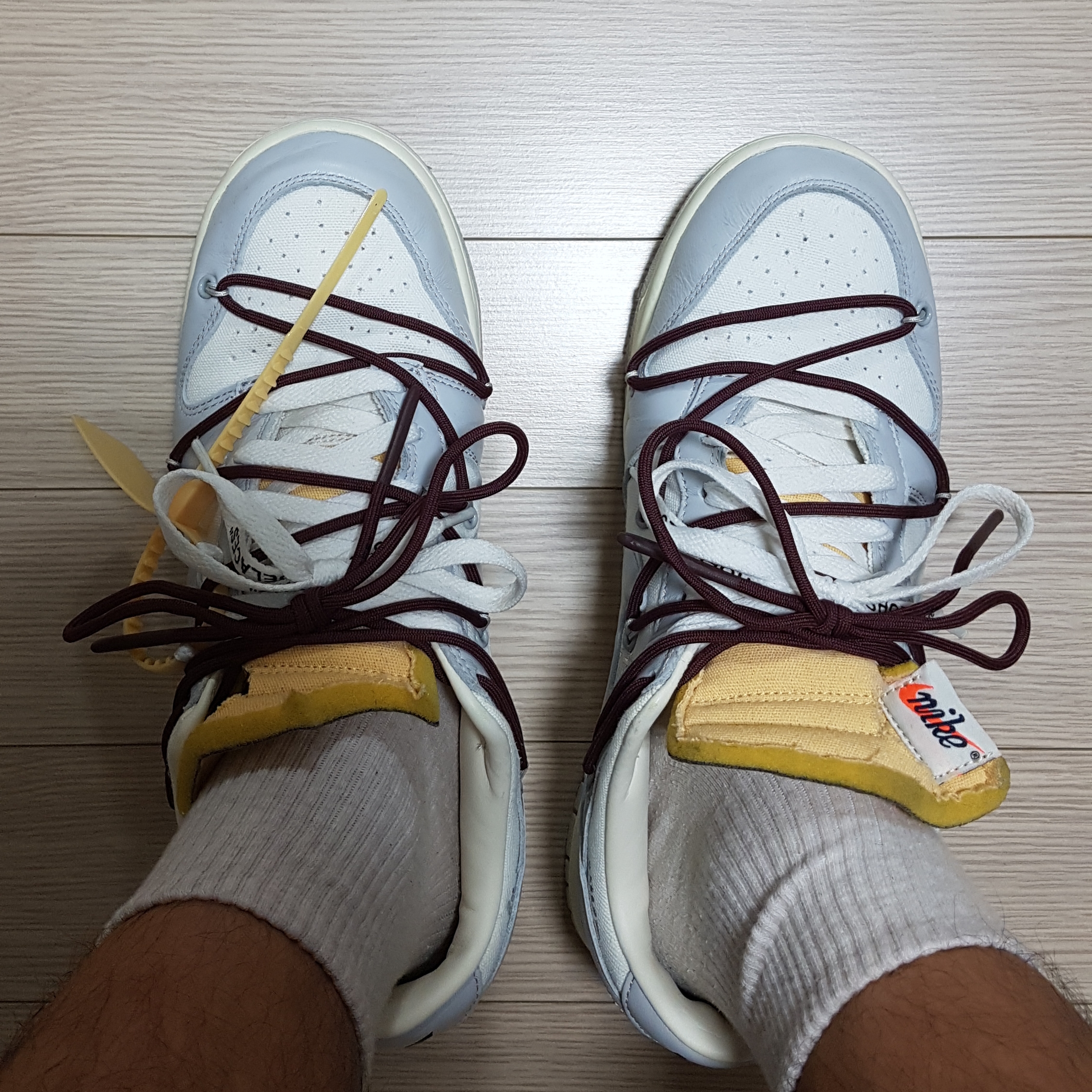 Nike x Off-White Dunk Low The 50 - Lot 46 착용 스타일 - 2