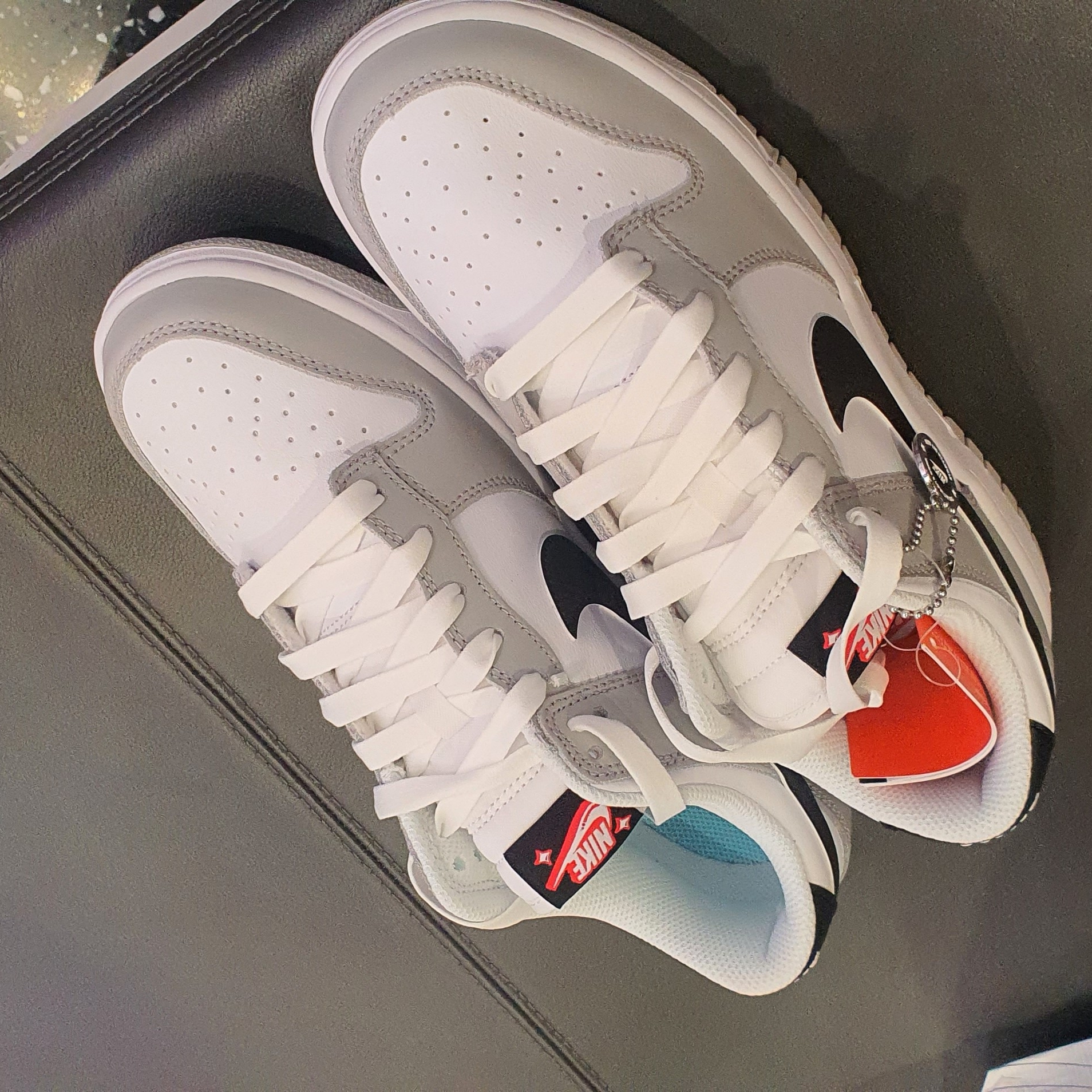 Nike Dunk Low Retro SE Jackpot Grey Fog 착용 스타일 - 2