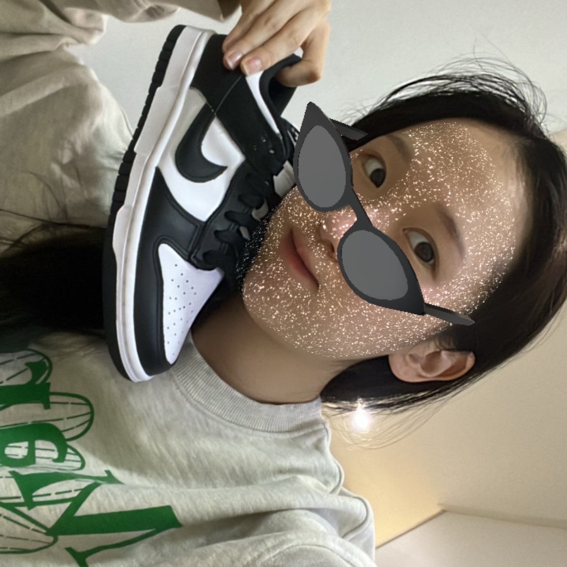(W) Nike Dunk Low Black 착용 스타일