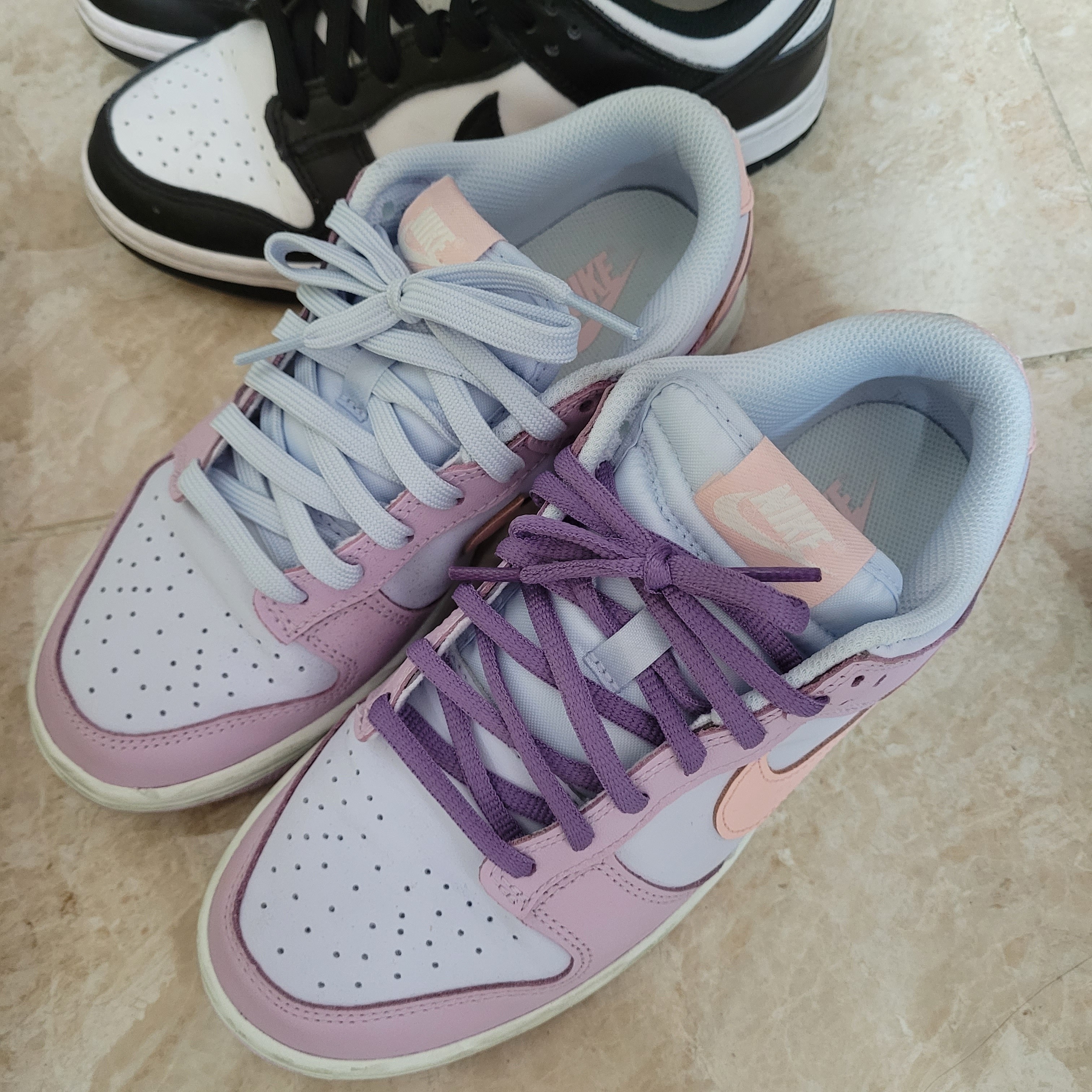 (W) Nike Dunk Low Atmosphere Pink 착용 스타일 - 2