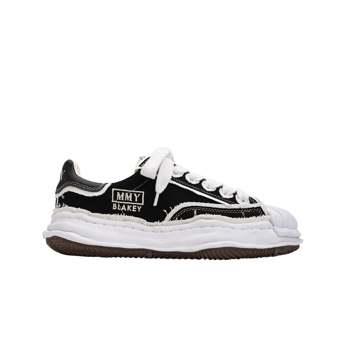 메종 미하라 야스히로 블레이키 OG 솔 OH 캔버스 로우탑 스니커즈 블랙(Maison Mihara Yasuhiro Blakey OG Sole OH Canvas Low-top Sneakers Black)