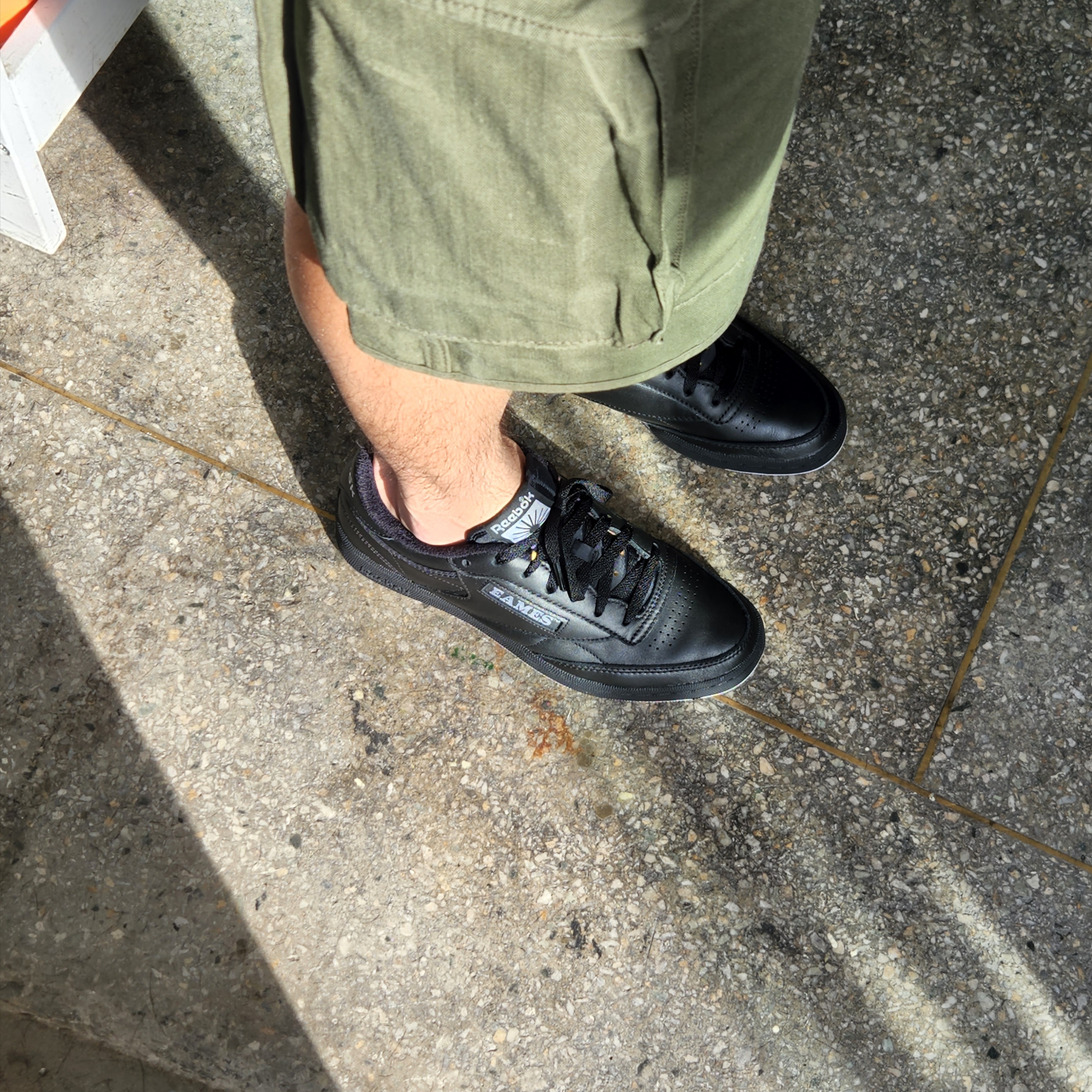 Reebok x Eames Club C 85 Black 착용 스타일