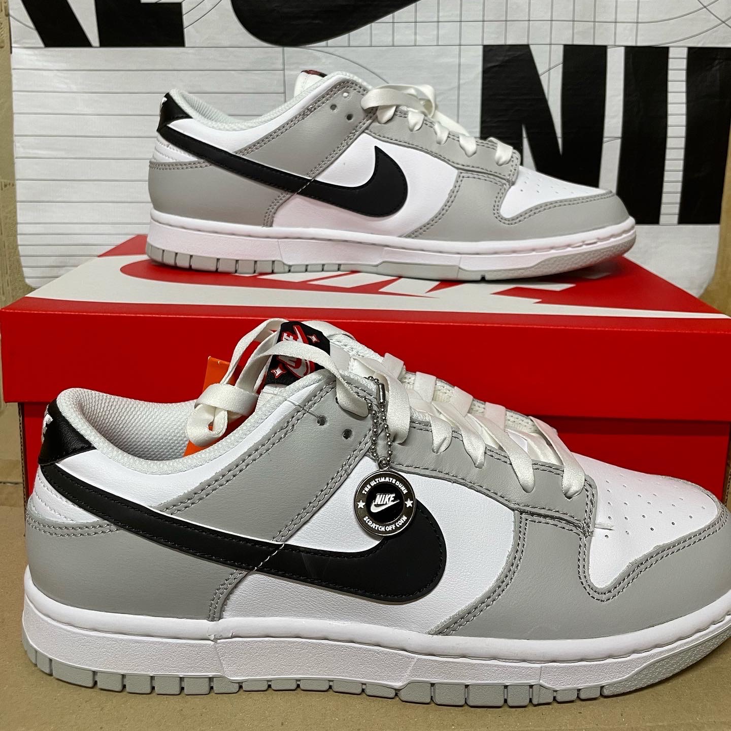 Nike Dunk Low Retro SE Jackpot Grey Fog 착용 스타일 - 2