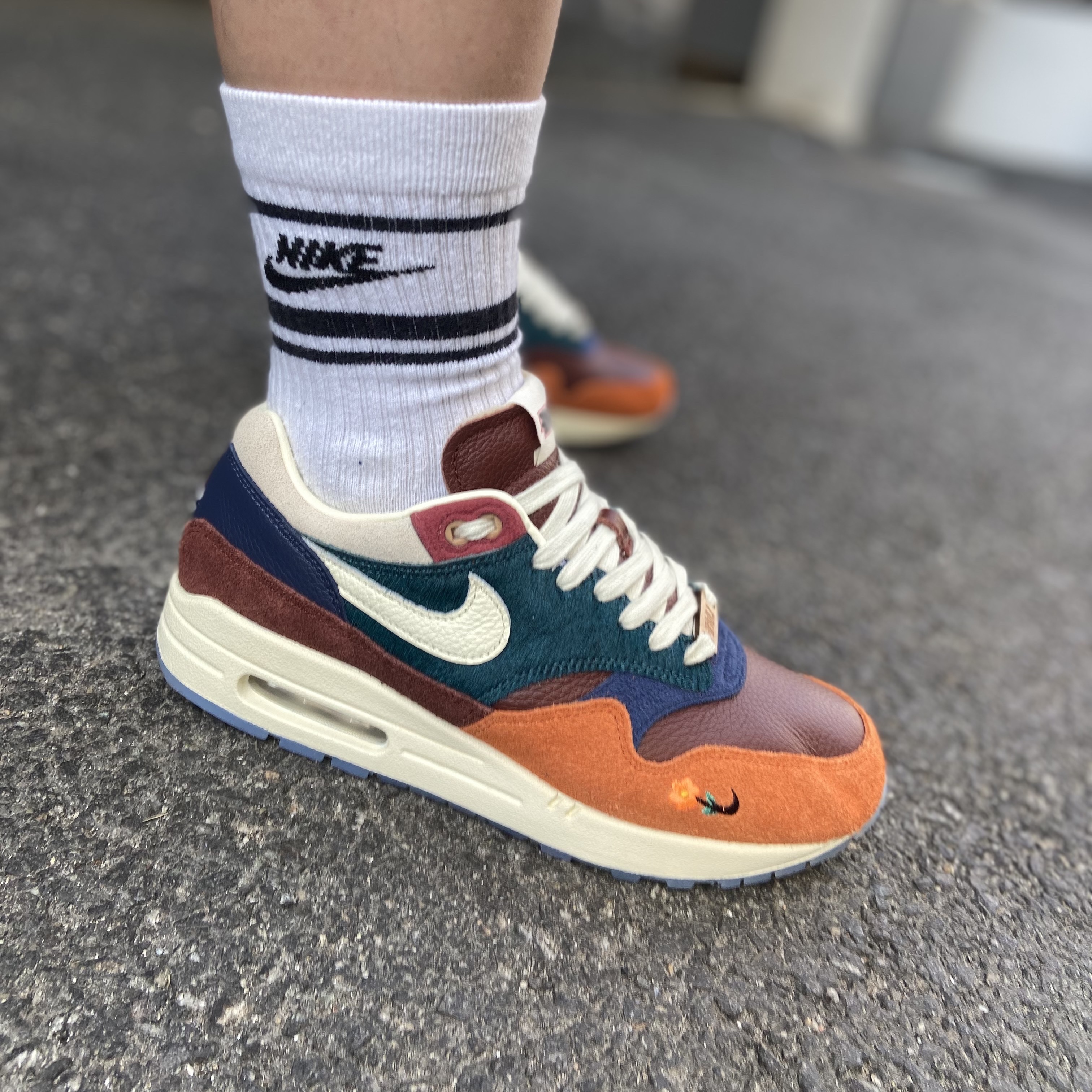 Nike x Kasina Air Max 1 SP Won-Ang Orange 착용 스타일 - 5
