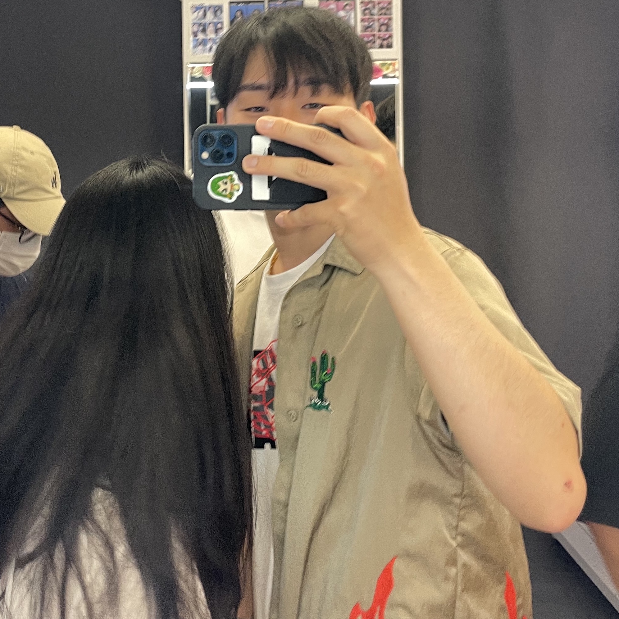 Jordan x Travis Scott Button Down Top - Asia 착용 스타일