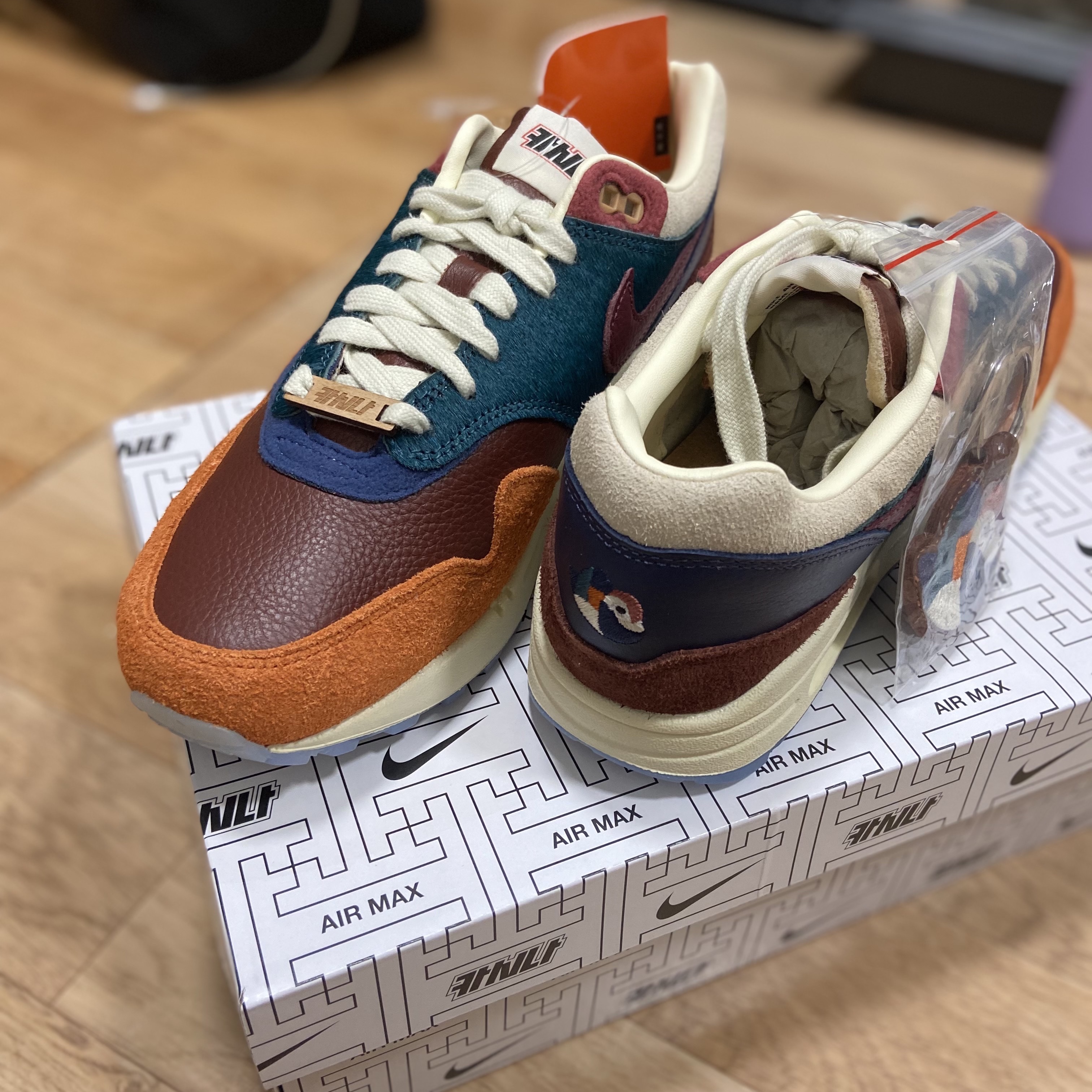 Nike x Kasina Air Max 1 SP Won-Ang Orange 착용 스타일 - 2