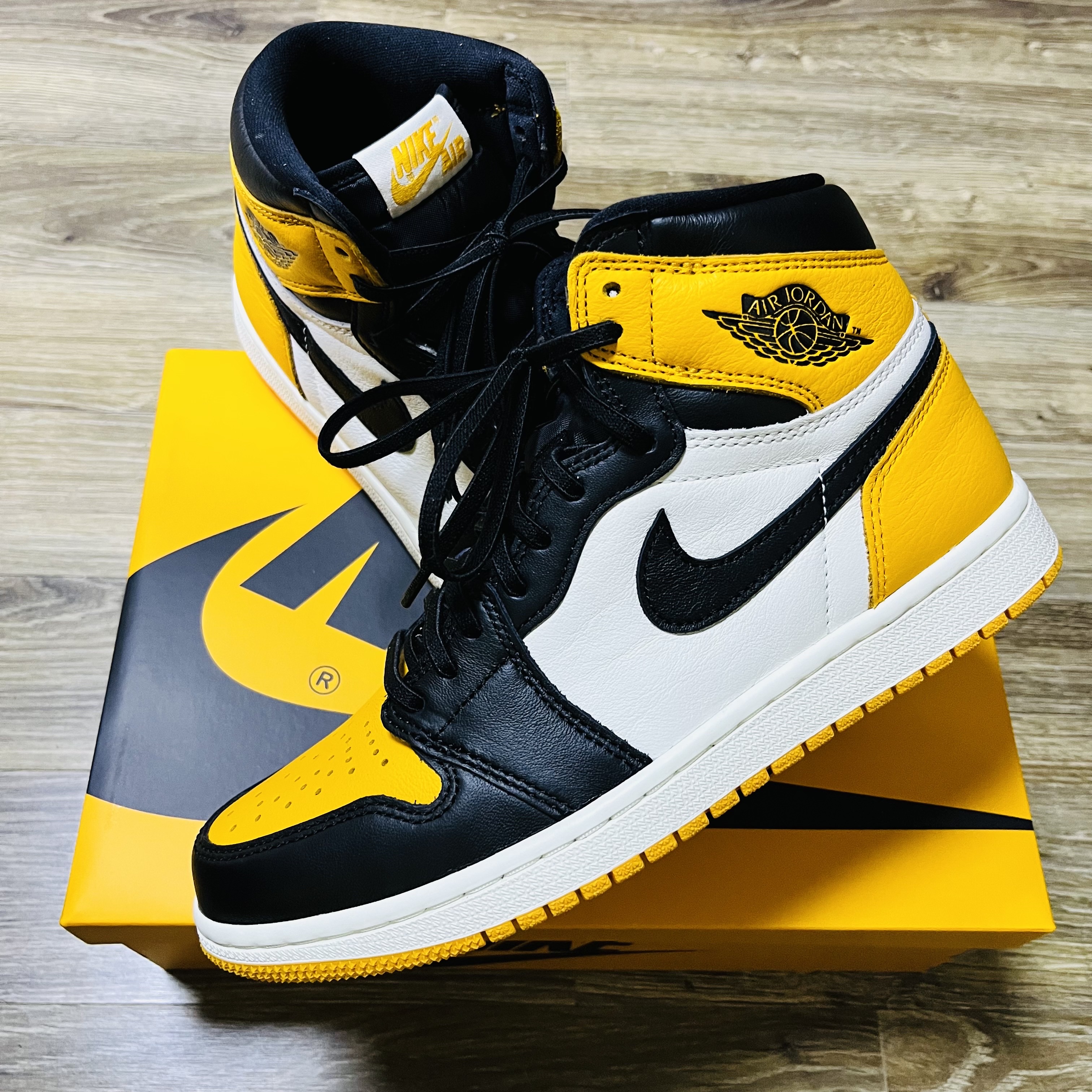 Jordan 1 Retro High OG Taxi 착용 스타일 - 1