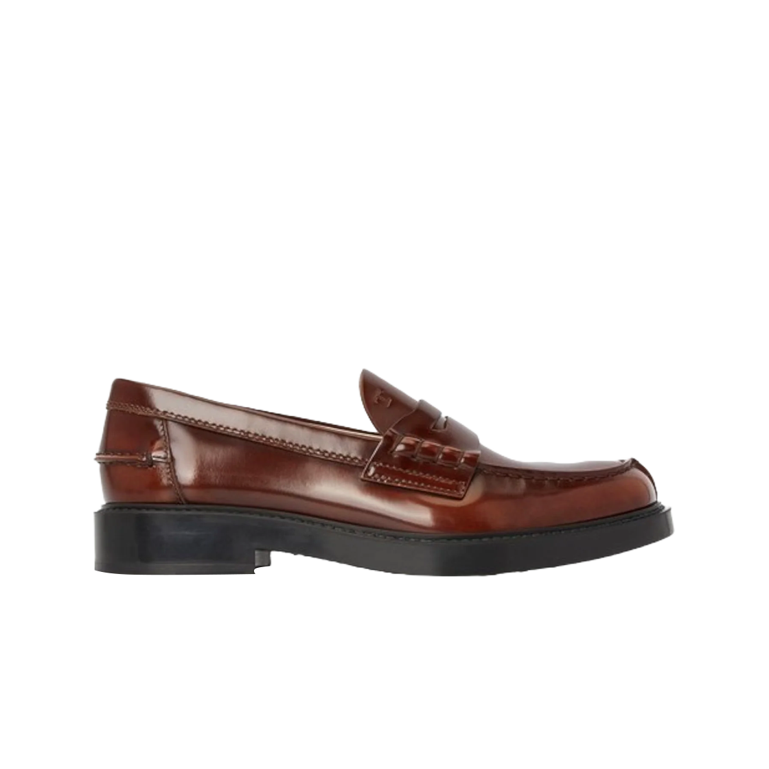 (W) 토즈 페니 가죽 로퍼 브라운((W) Tod's Penny Leather Loafer Brown) - 1