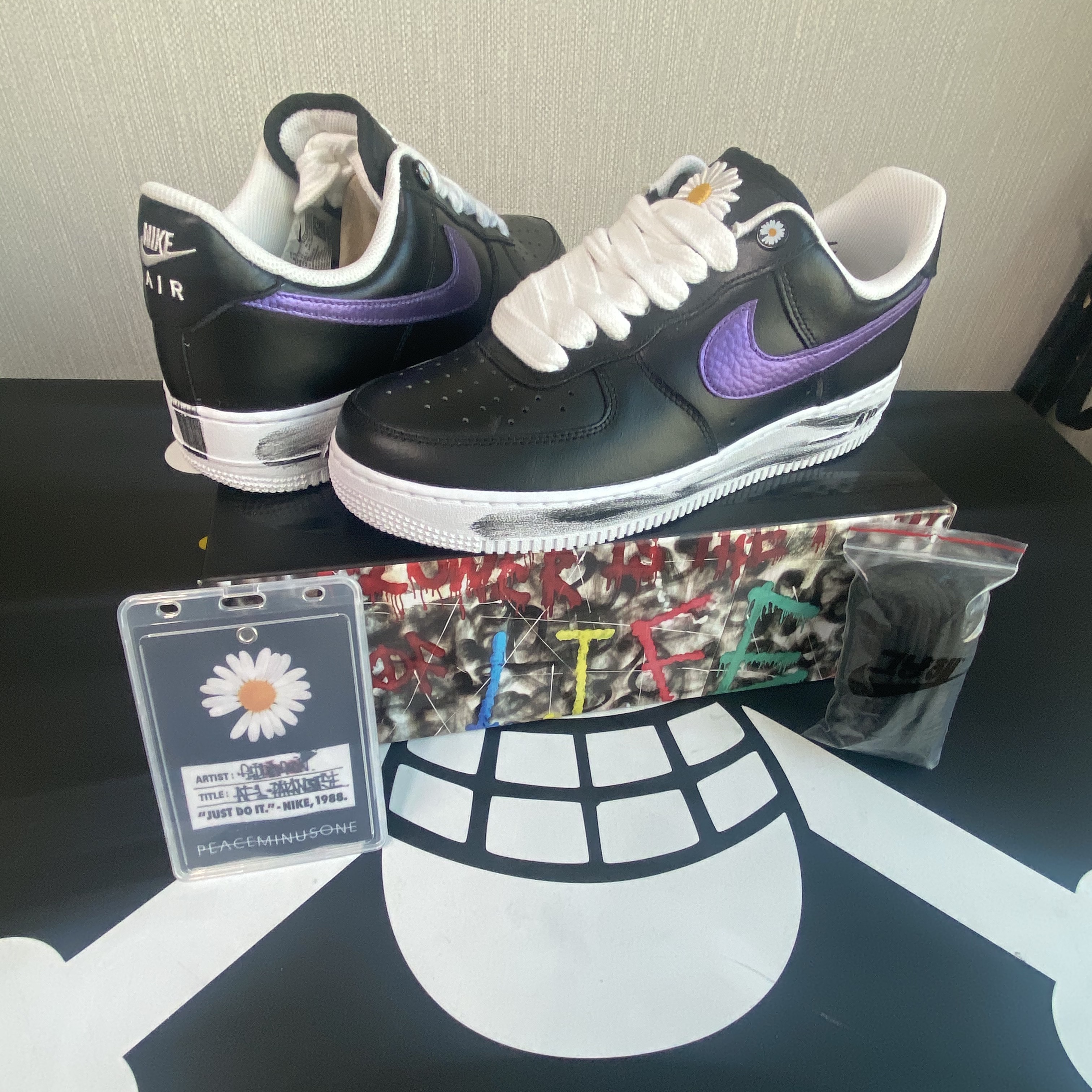Nike x Peaceminusone Air Force 1 Low Para-Noise 착용 스타일