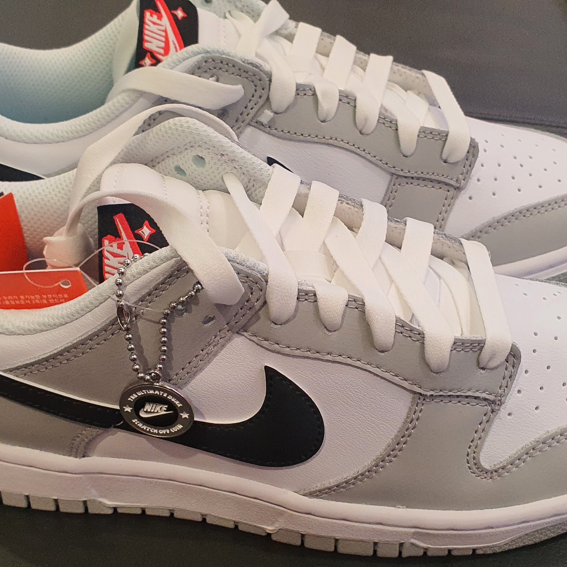 Nike Dunk Low Retro SE Jackpot Grey Fog 착용 스타일 - 1