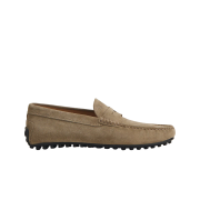 Tod's City Gommino Leather Driving Shoes Beige