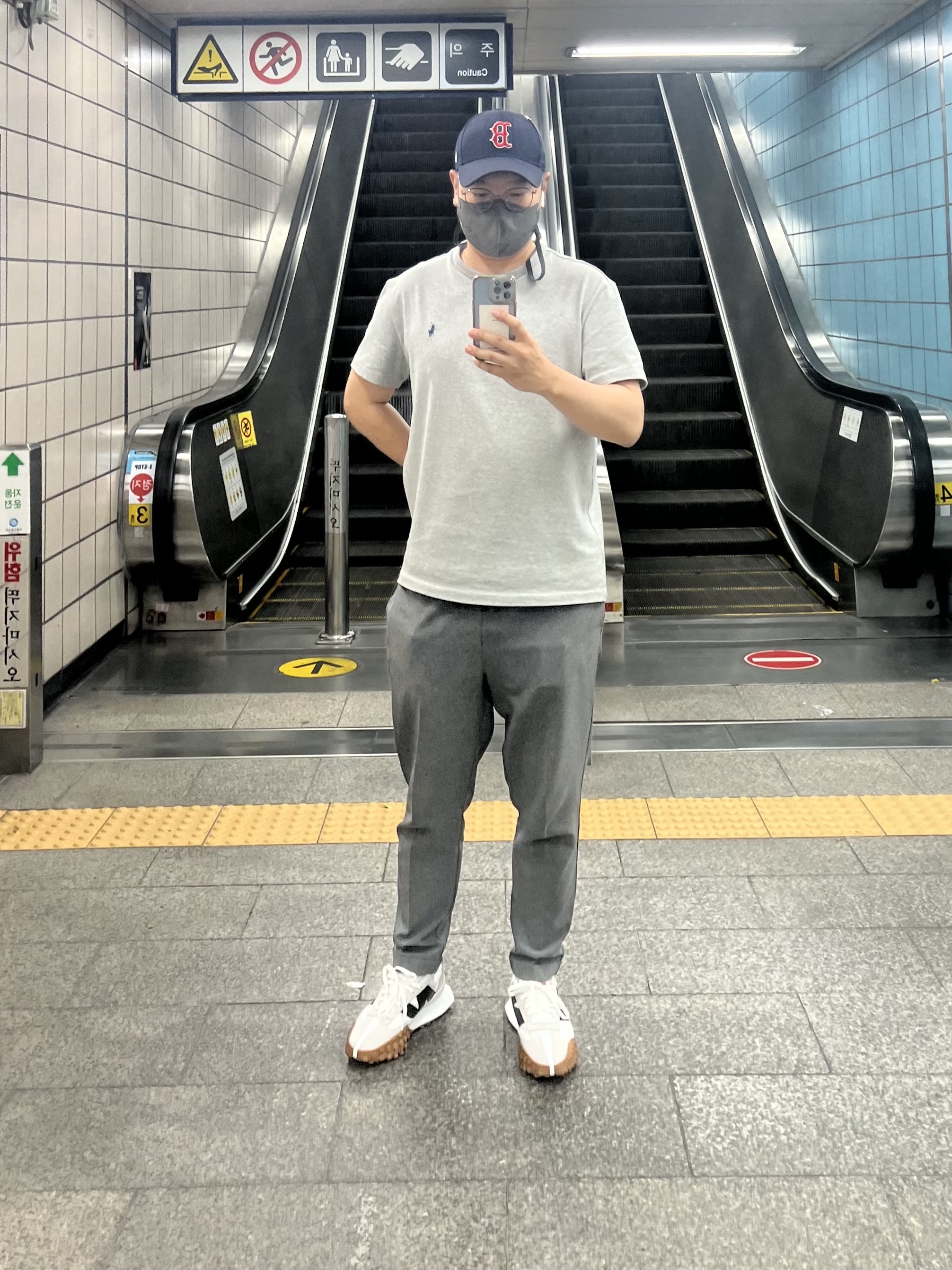 New Balance XC-72 White Black 착용 스타일