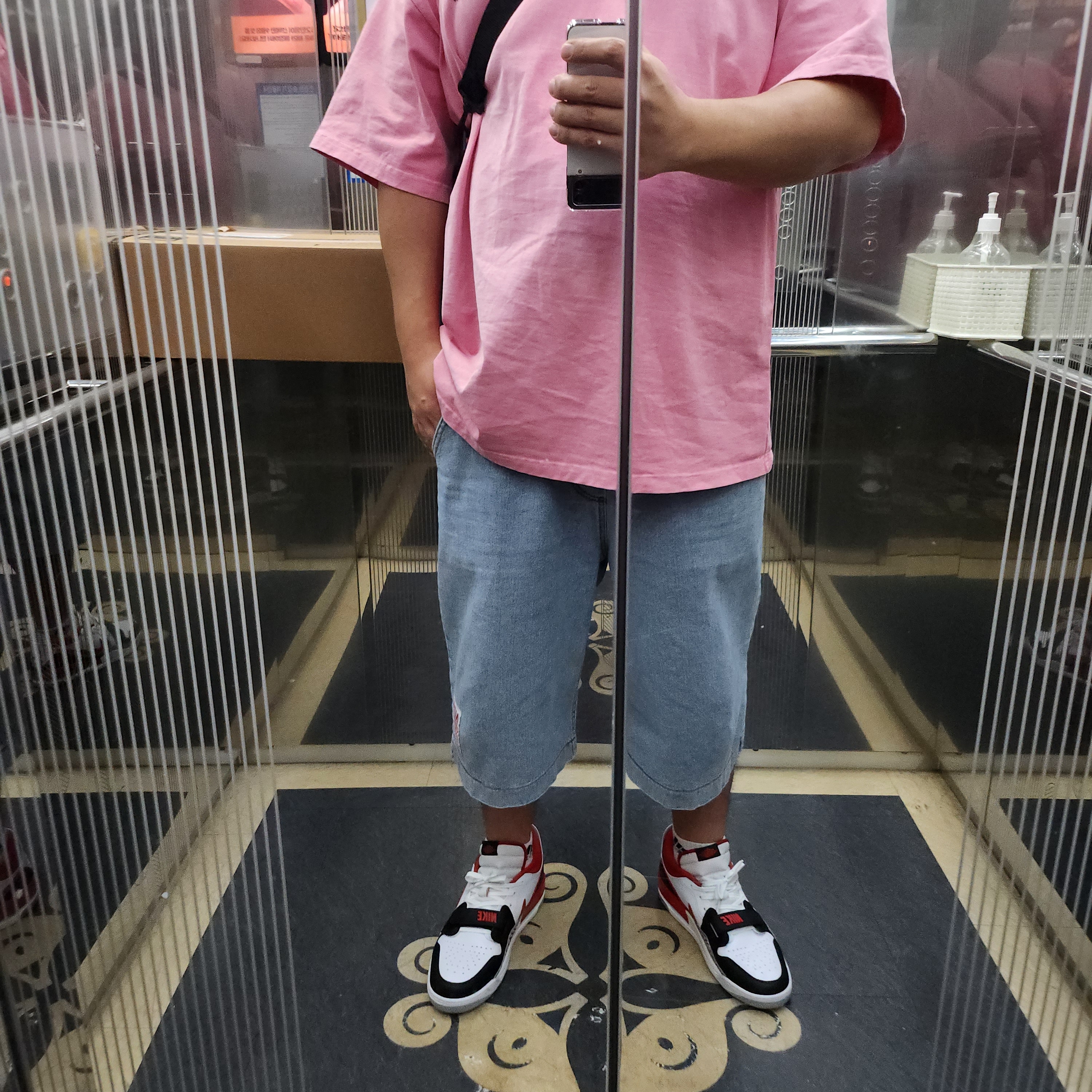 Jordan Legacy 312 Low Fire Red 착용 스타일