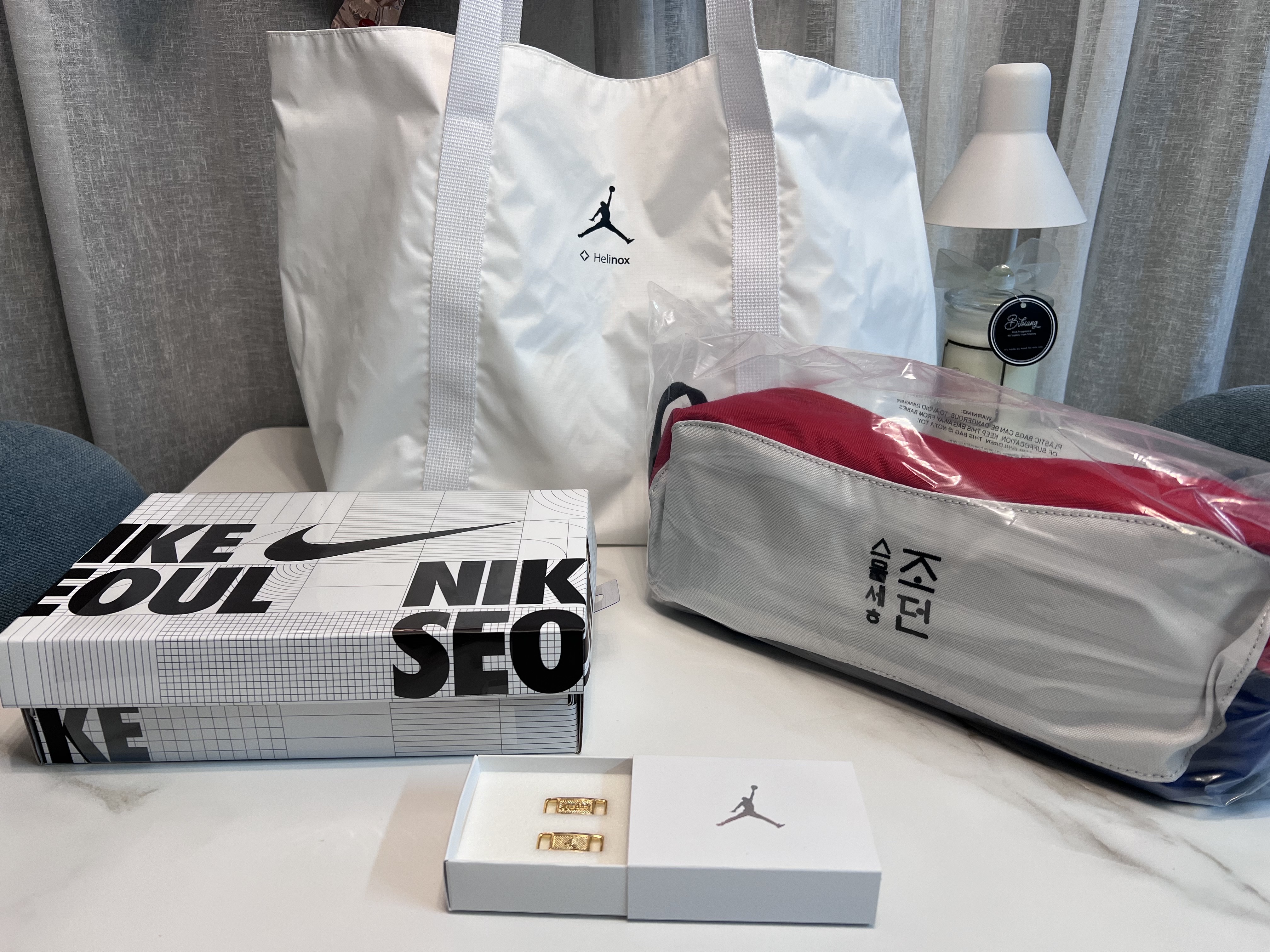 Helinox x Jordan Chair One 착용 스타일