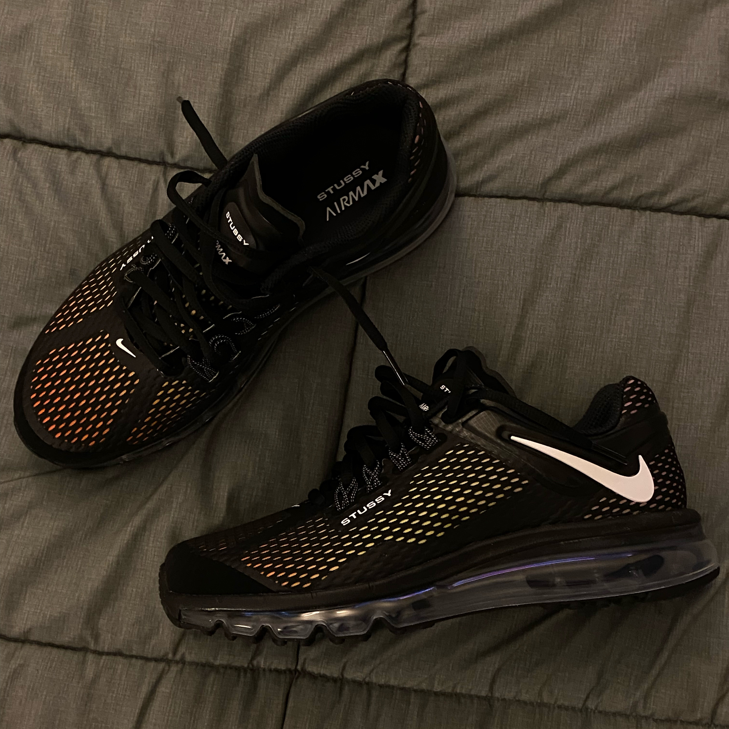 Nike x Stussy Air Max 2013 Black 착용 스타일