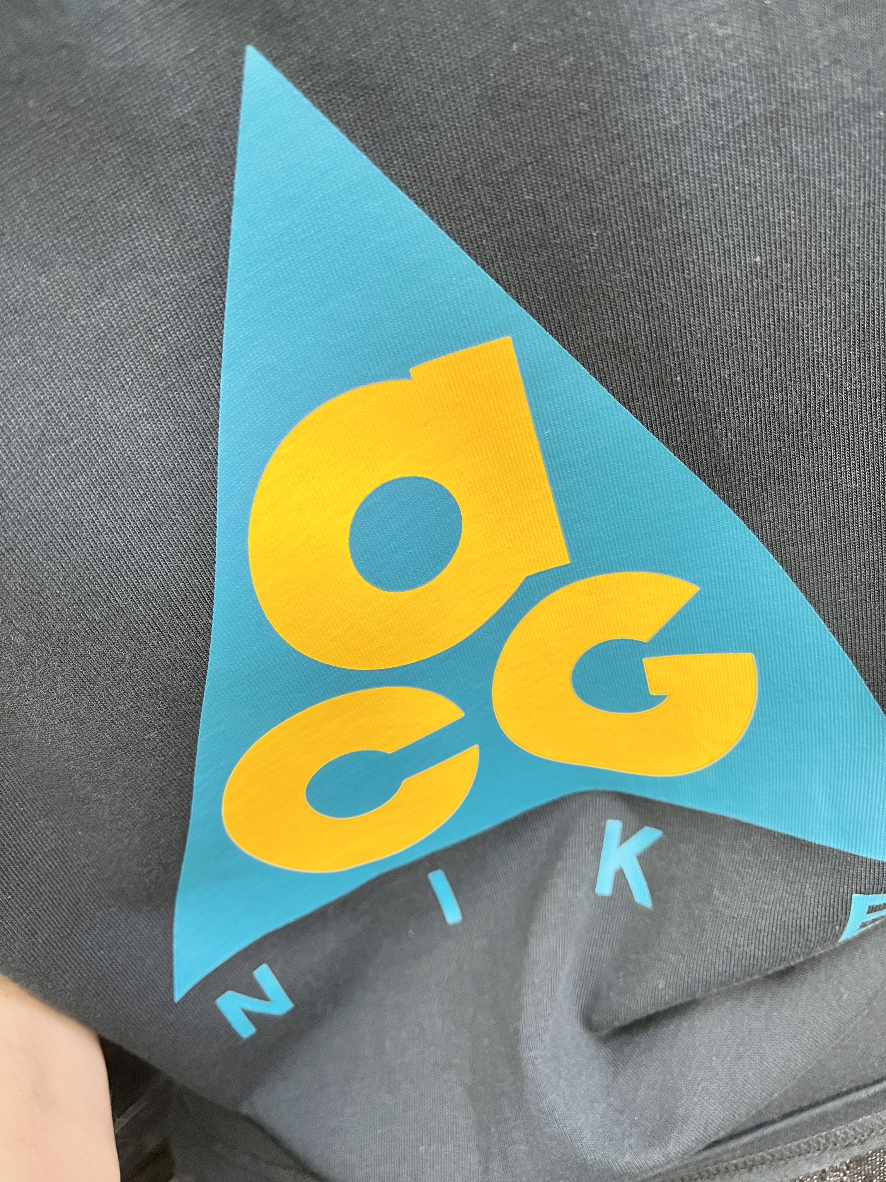 Nike ACG Giant Logo T-Shirt Black - US/EU 착용 스타일