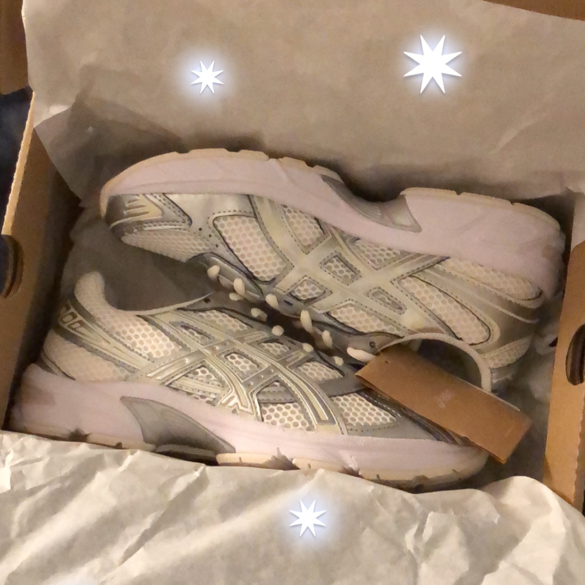 (W) Asics Gel-1130 Cream Pure Silver 착용 스타일