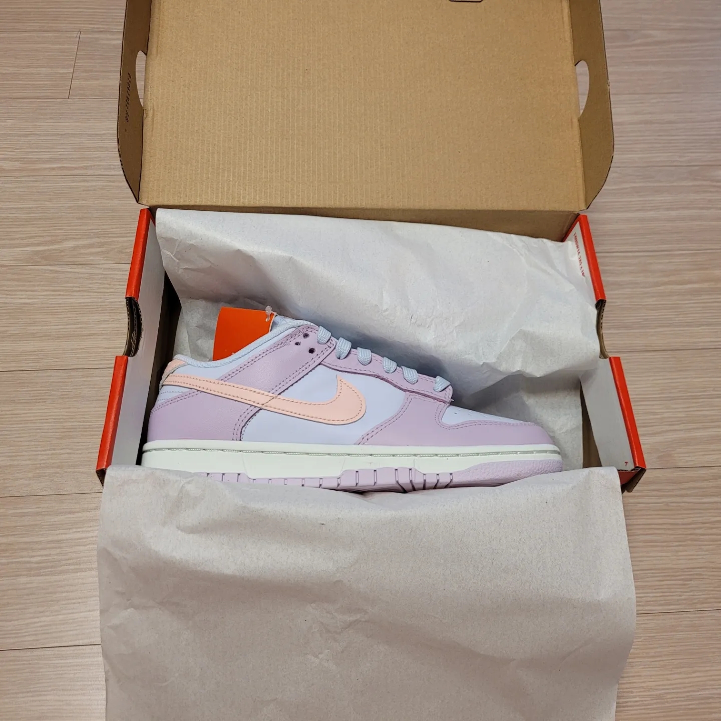 (W) Nike Dunk Low Atmosphere Pink 착용 스타일 - 2