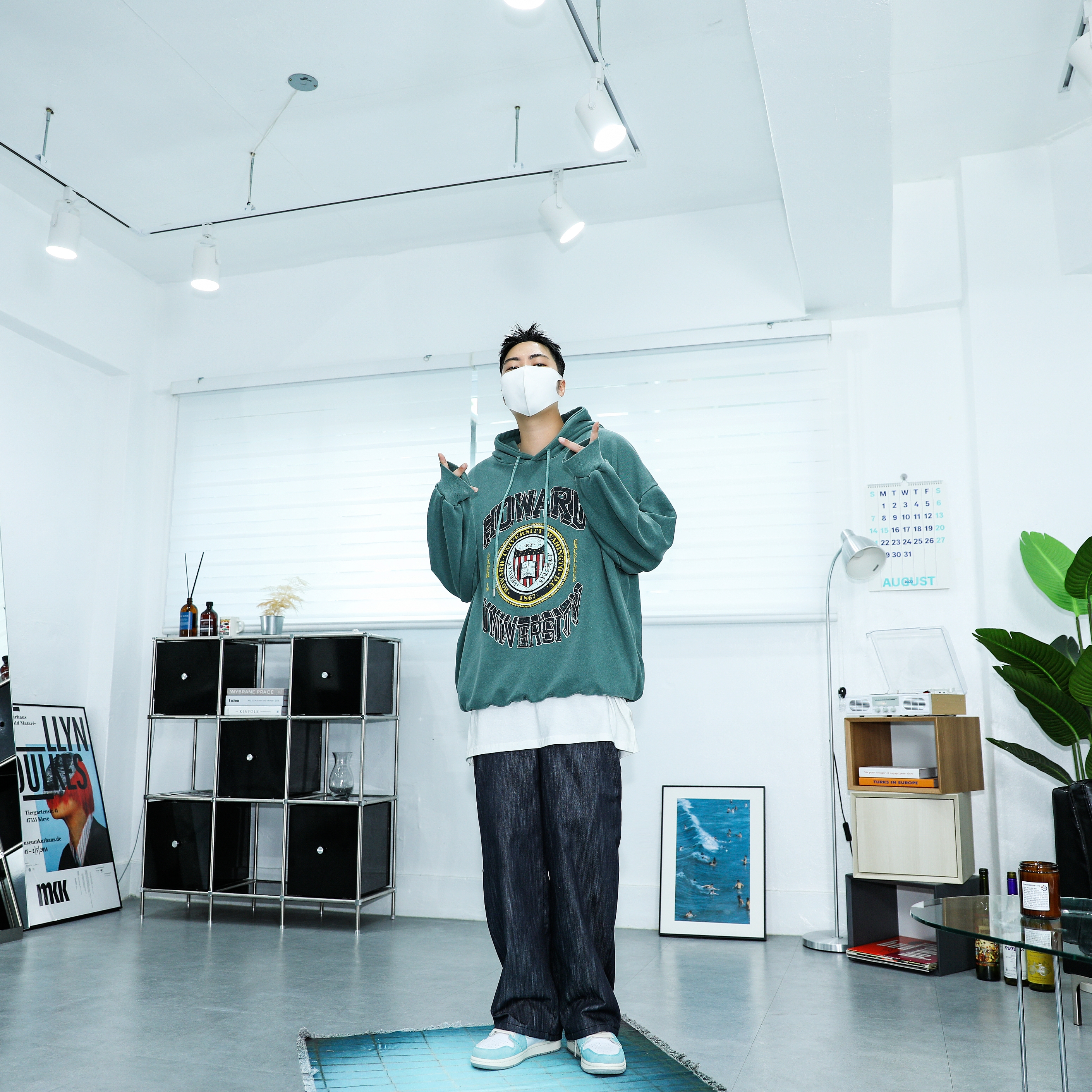 Jordan 1 Retro High OG Turbo Green 착용 스타일 - 1