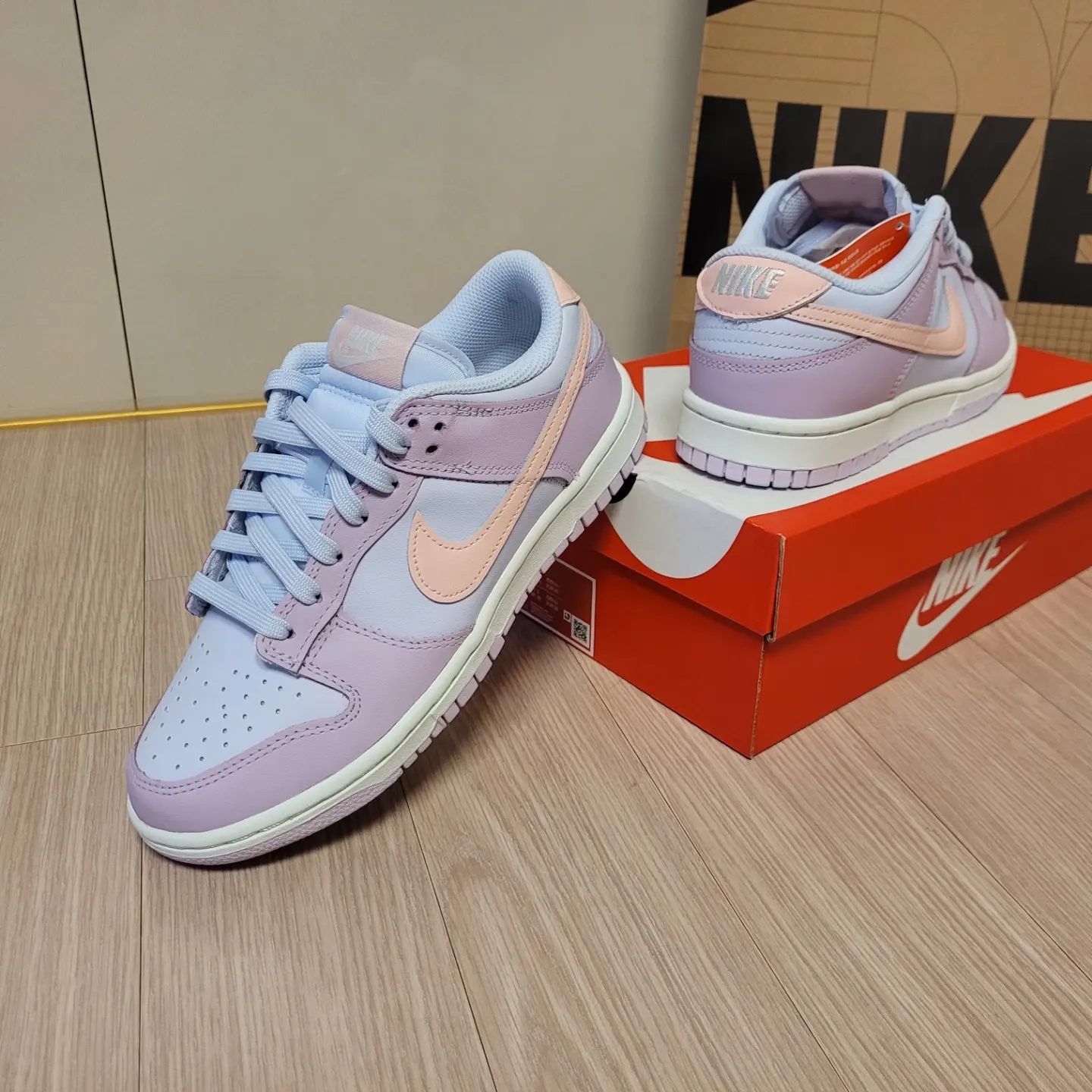 (W) Nike Dunk Low Atmosphere Pink 착용 스타일 - 4