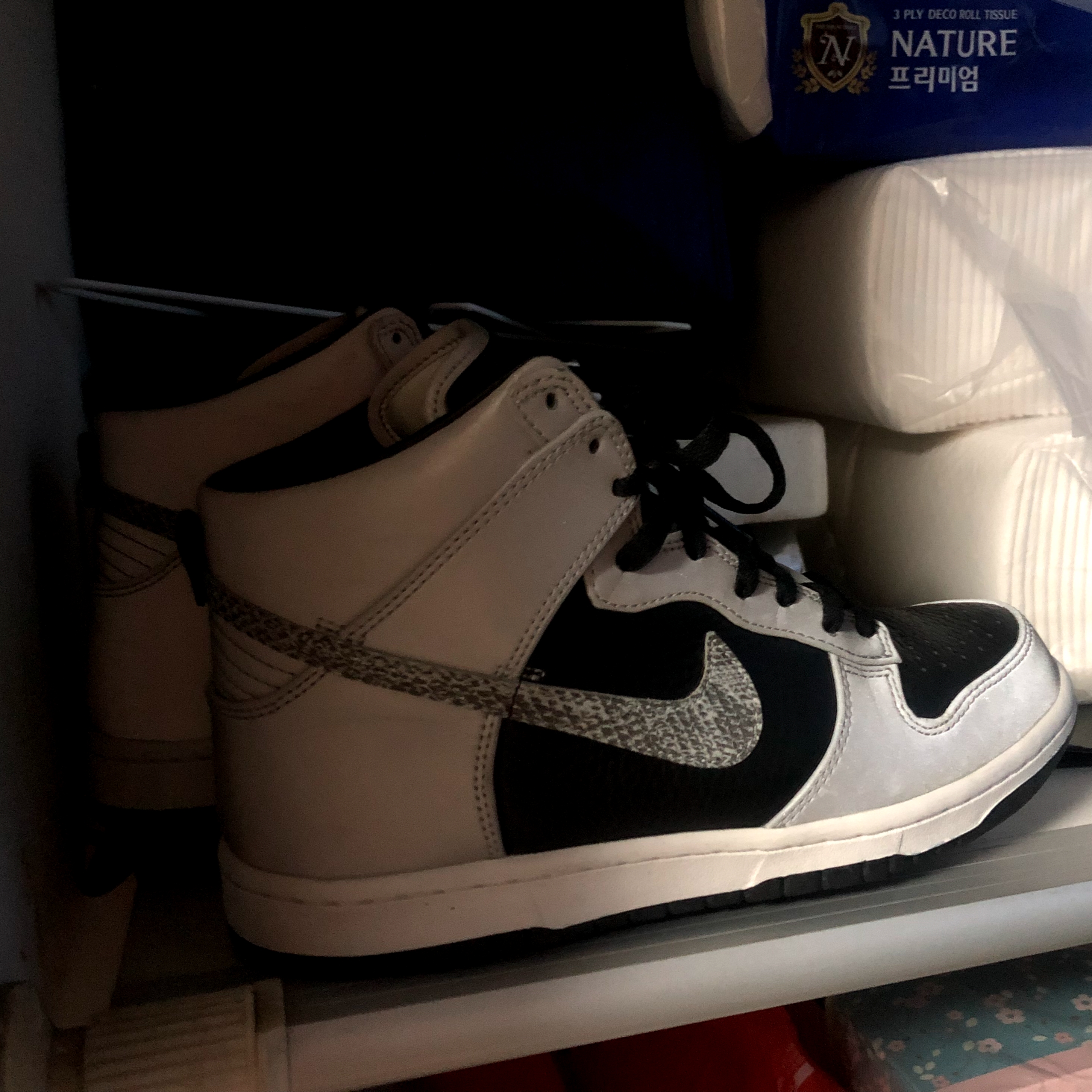 Nike Dunk High 3M Snake 착용 스타일 - 1