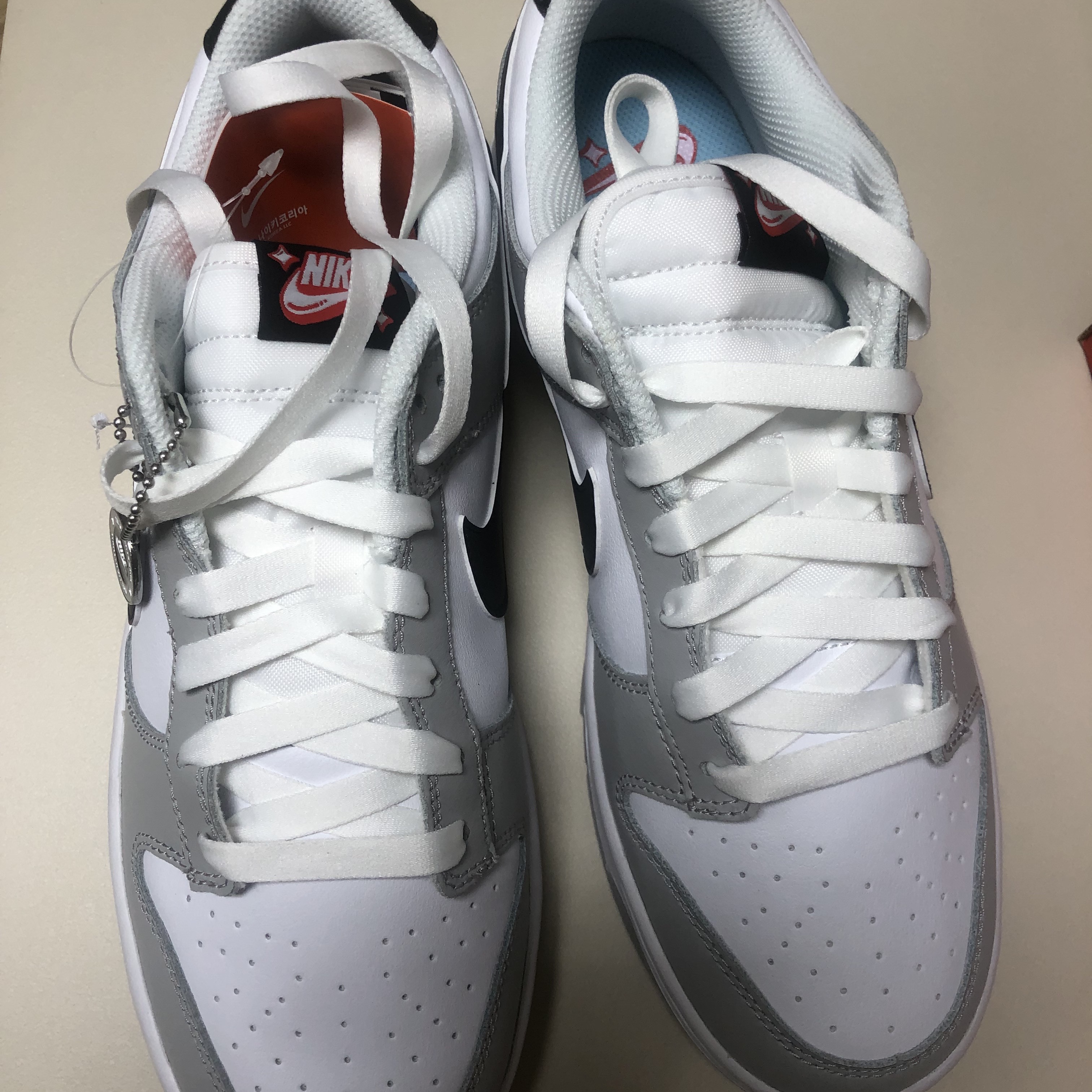 Nike Dunk Low Retro SE Jackpot Grey Fog 착용 스타일 - 1