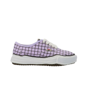 Maison Mihara Yasuhiro Baker OG Sole Canvas Check Low-top Sneakers Purple