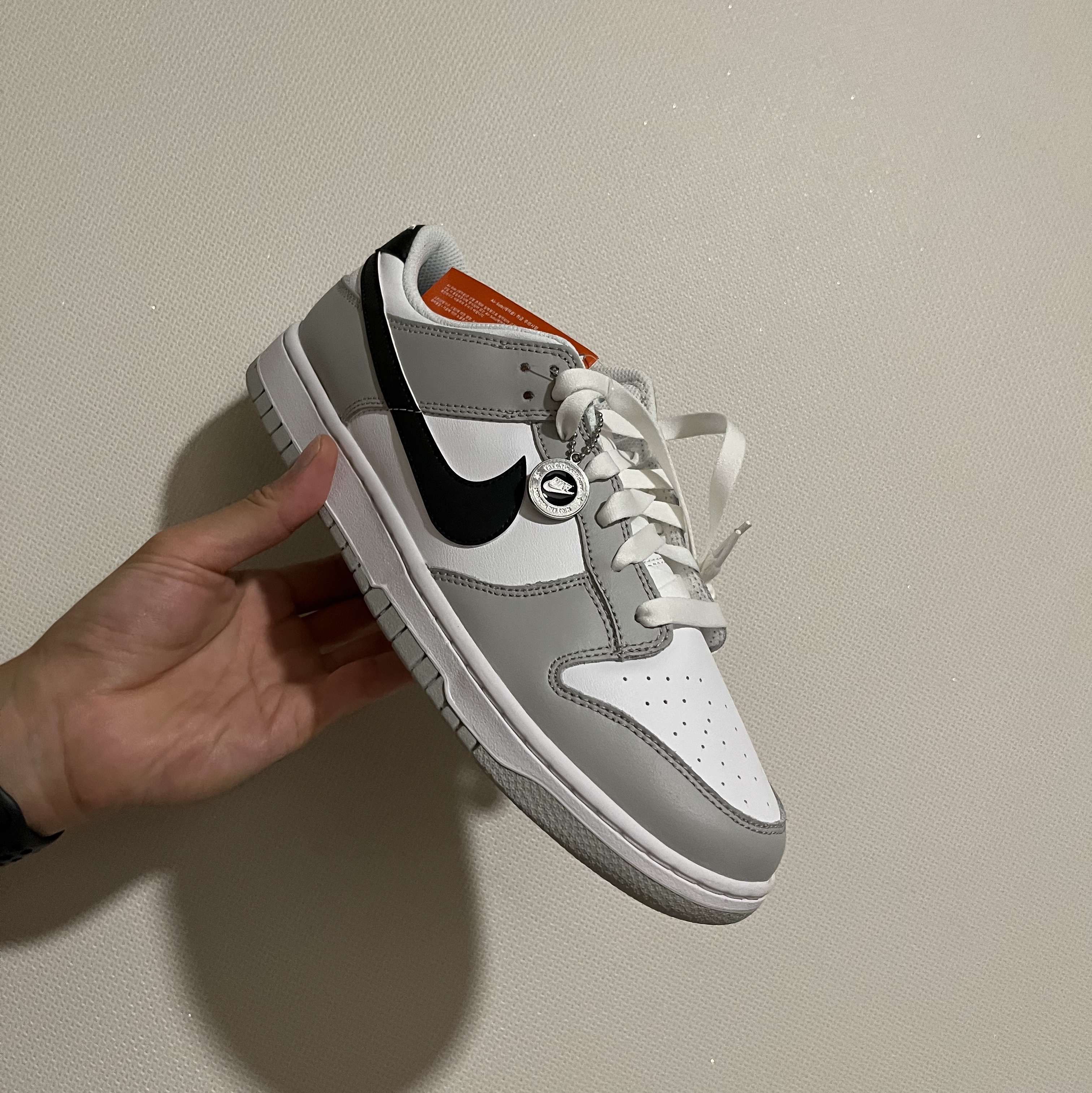 Nike Dunk Low Retro SE Jackpot Grey Fog 착용 스타일 - 1