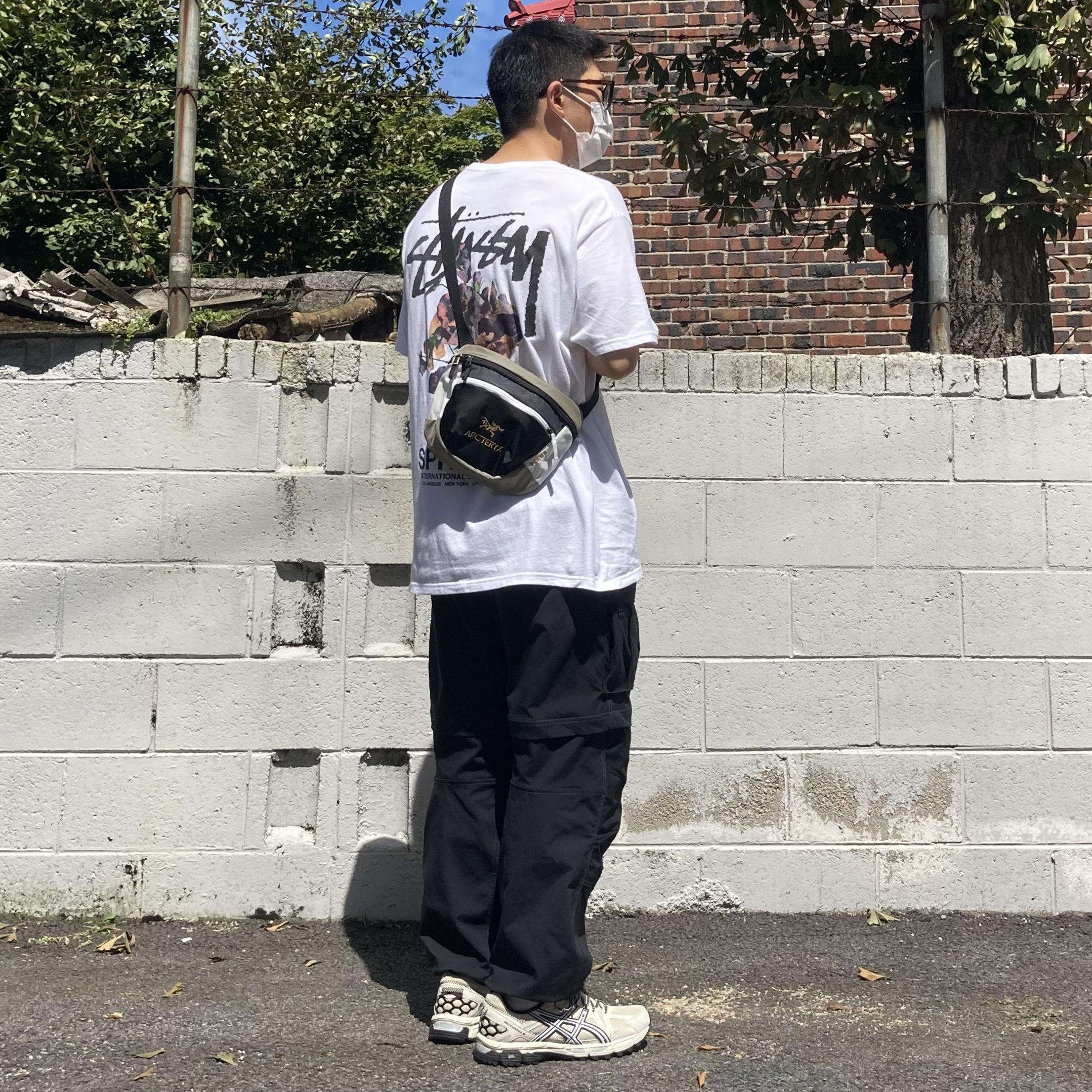 Nike ACG Smith Summit Cargo Pants Black Summit White - Asia, Asics Gel-Kahana 8 Khaki 착용 스타일 - 3