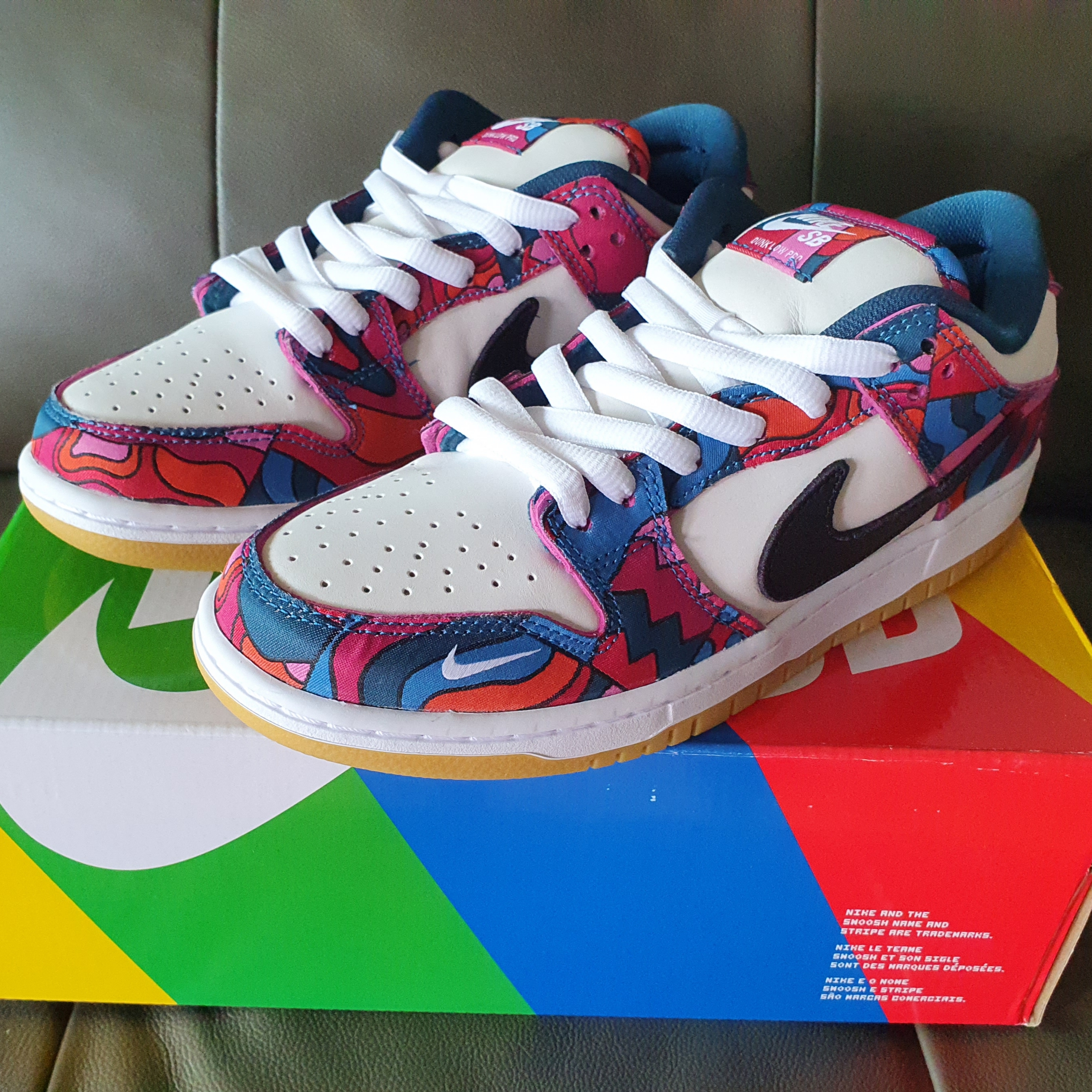 Nike x Parra SB Dunk Low Pro Abstract Art 착용 스타일