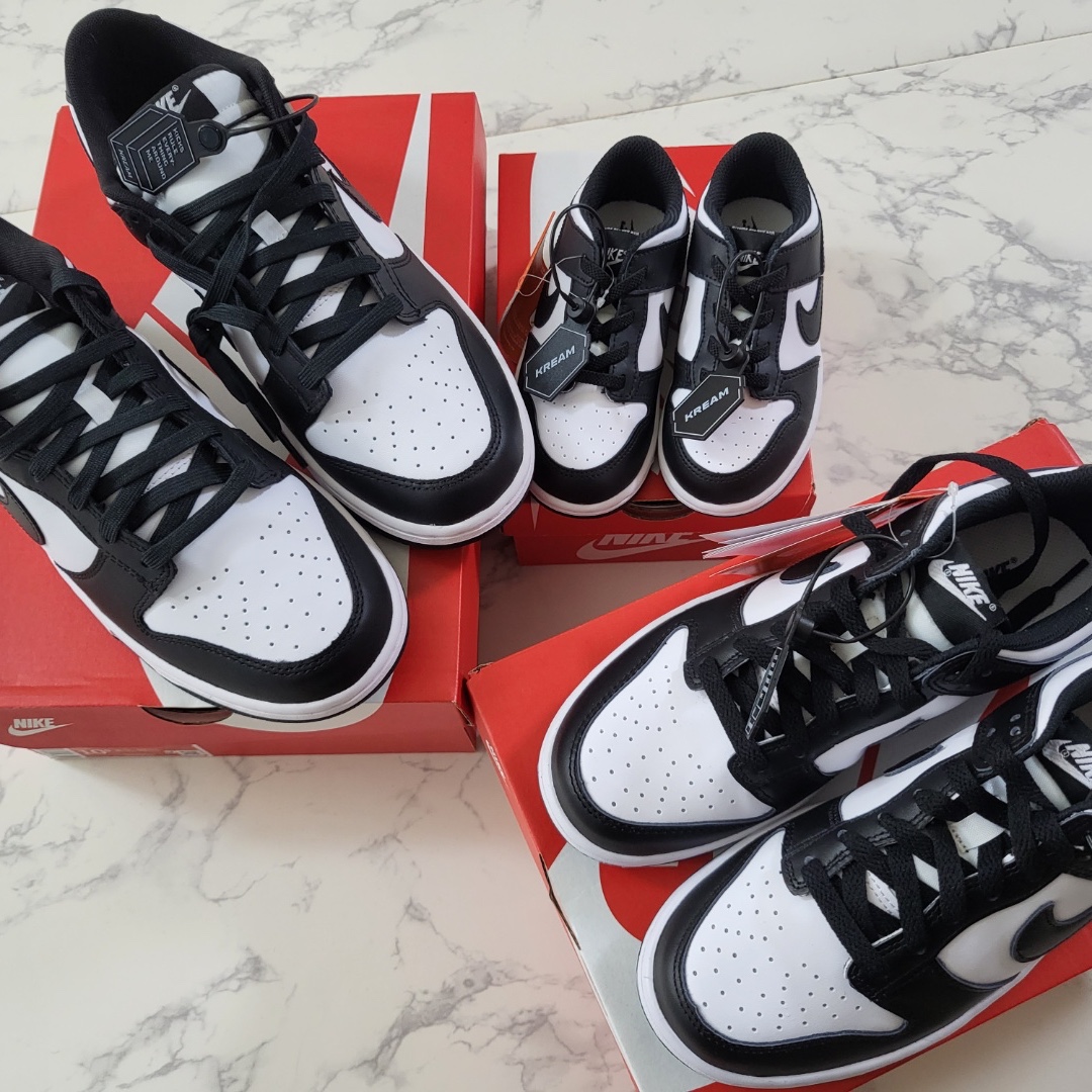 Nike Dunk Low Retro Black, (GS) Nike Dunk Low Black 착용 스타일
