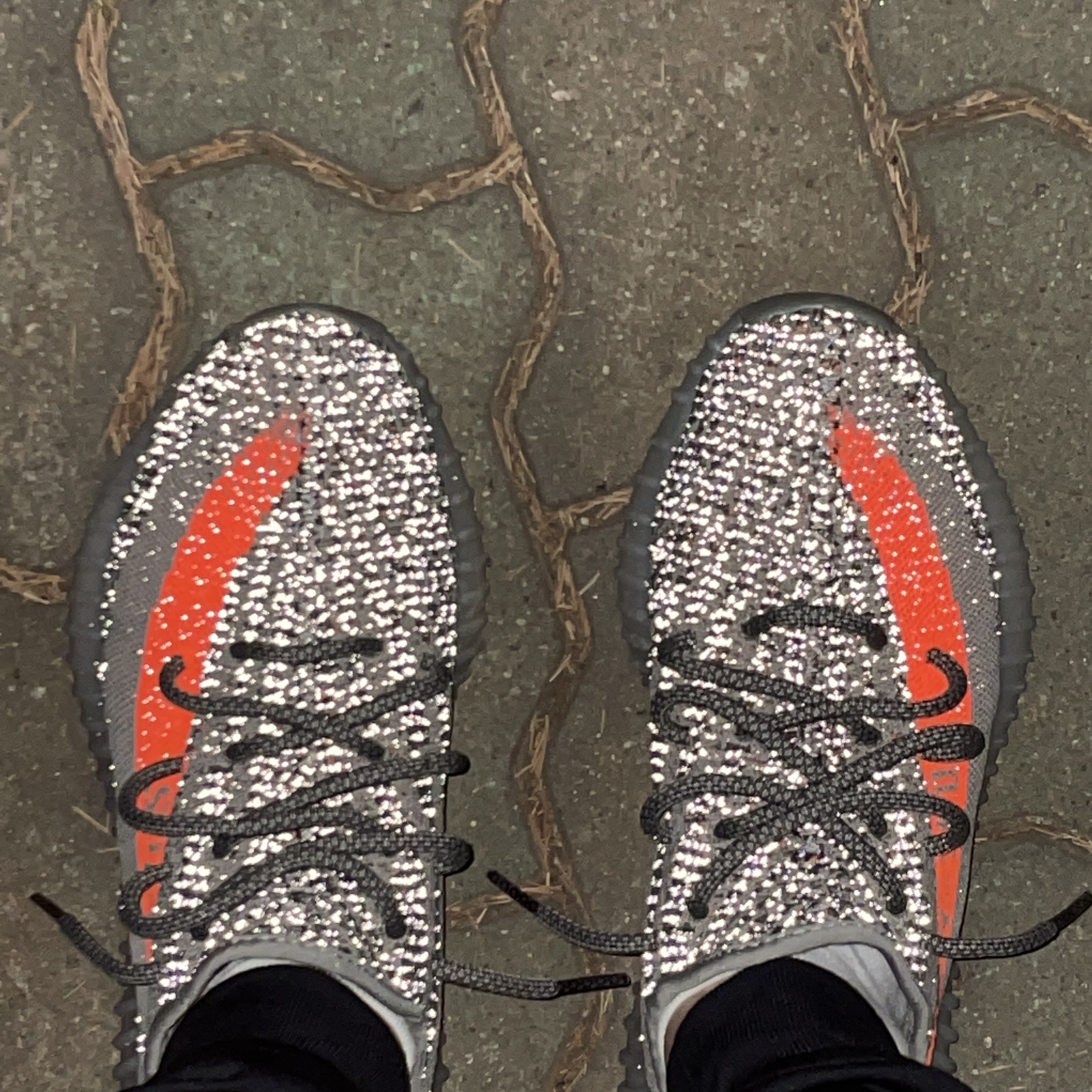 Adidas Yeezy Boost 350 V2 Beluga - Reflective 착용 스타일