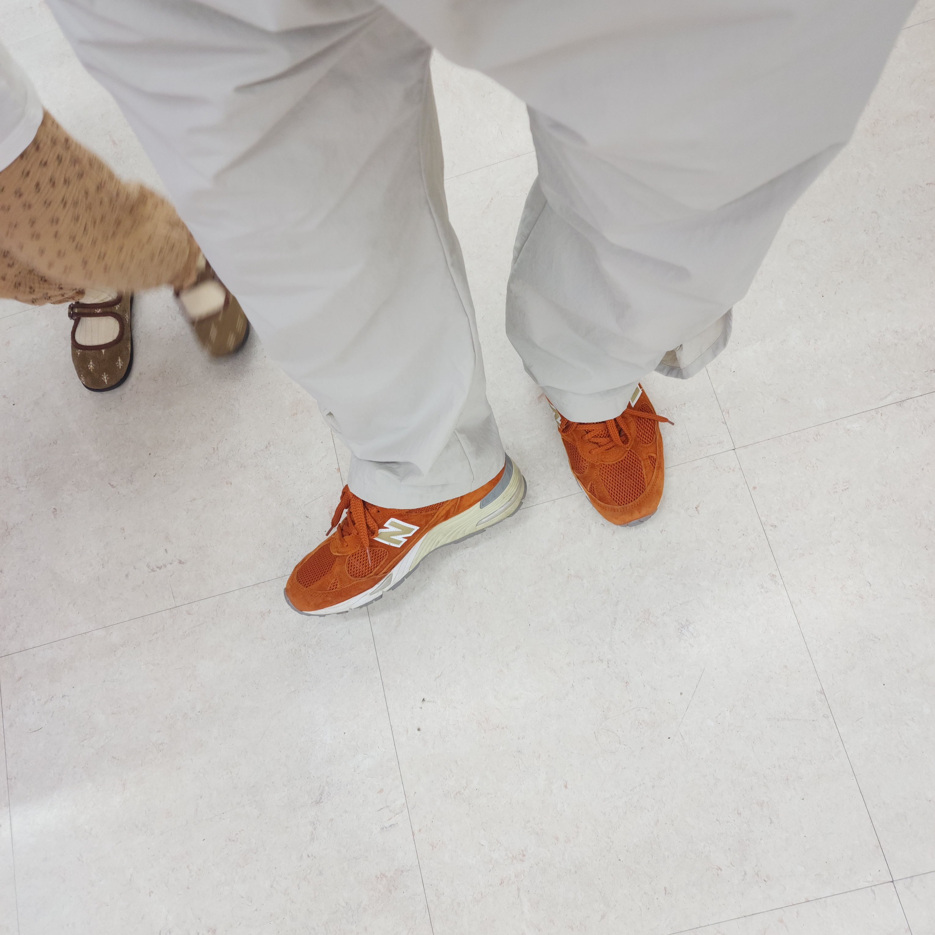 New Balance Made in UK 991 Eastern Species, Sansan Gear Wave Pants Gray - 22SS 착용 스타일 - 2