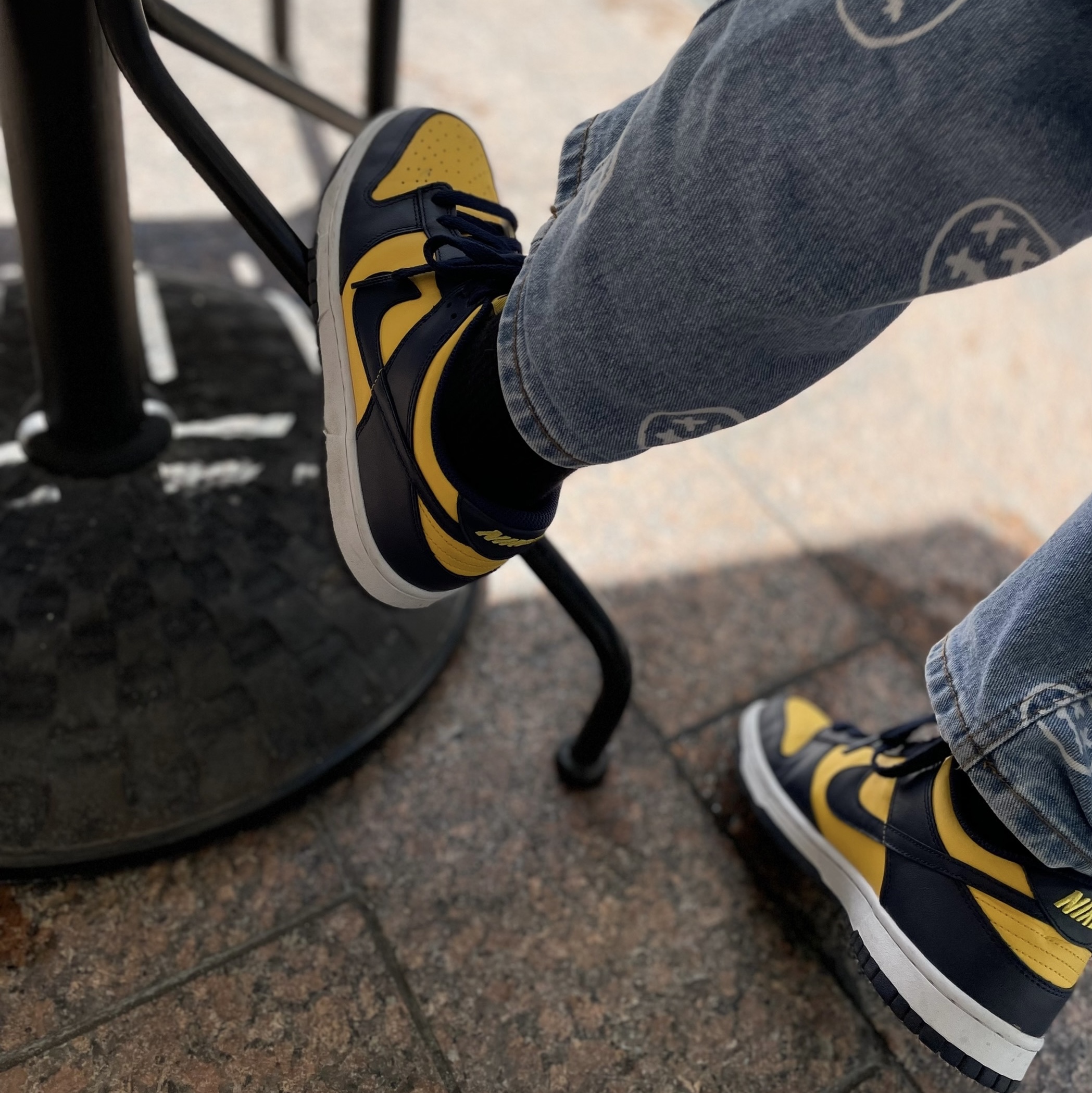 Nike Dunk Low Retro Varsity Maize, (GS) Nike Dunk Low Varsity Maize 착용 스타일