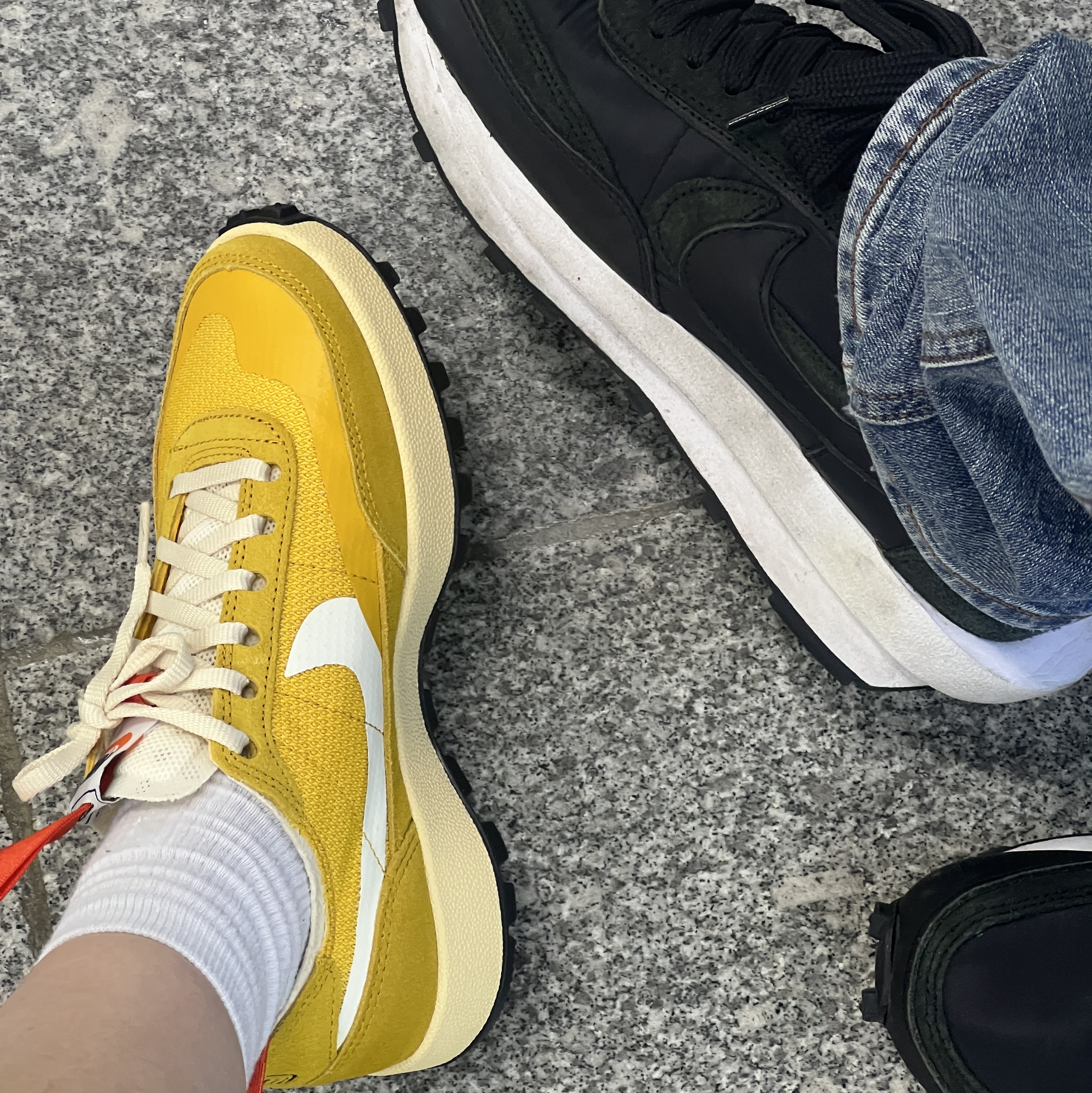 Nike x Tom Sachs General Purpose Shoe Archive, Nike x Sacai LDWaffle Black Nylon 착용 스타일 - 3