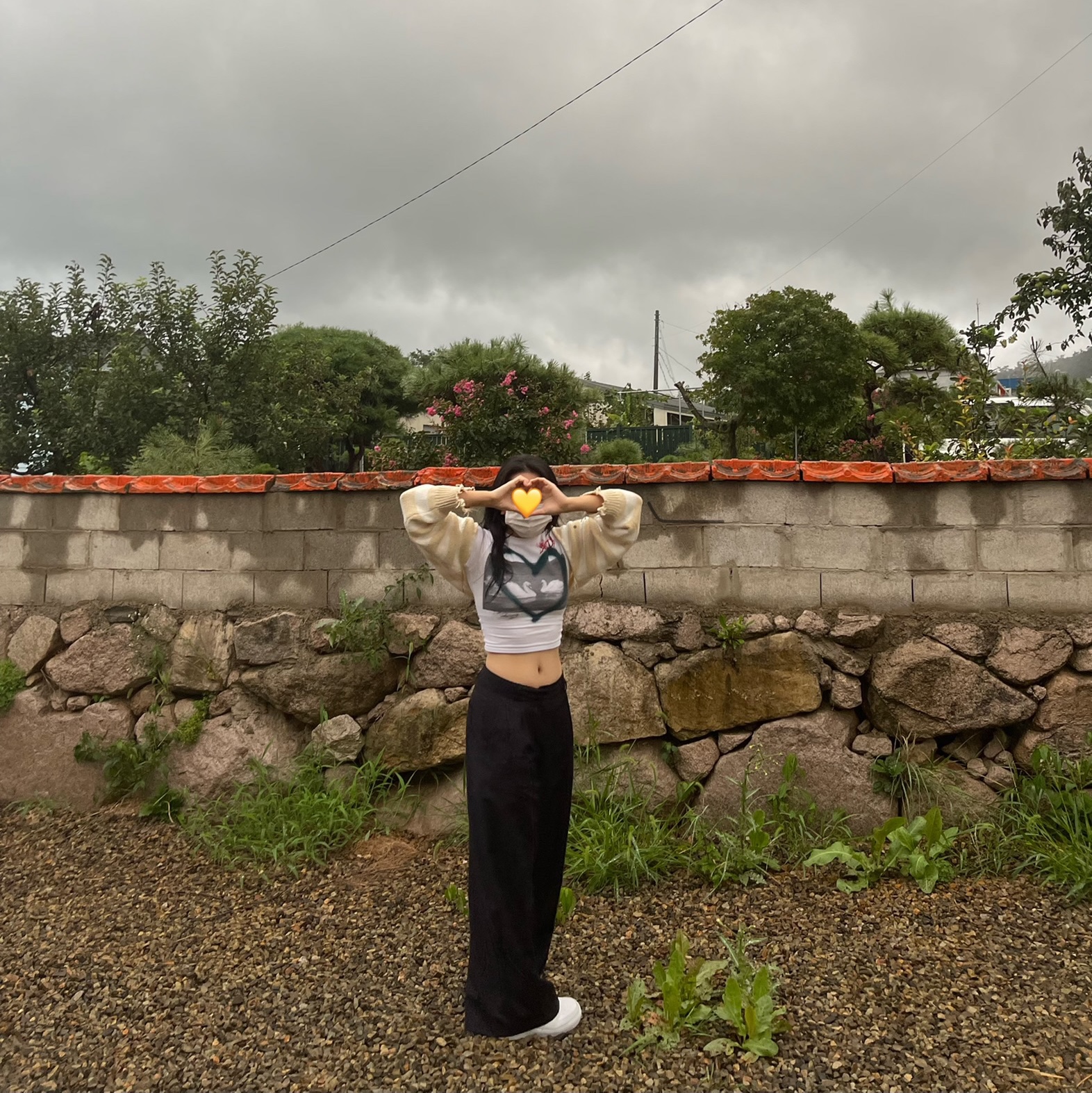 Nike Air Force 1 '07 White Black 착용 스타일 - 2