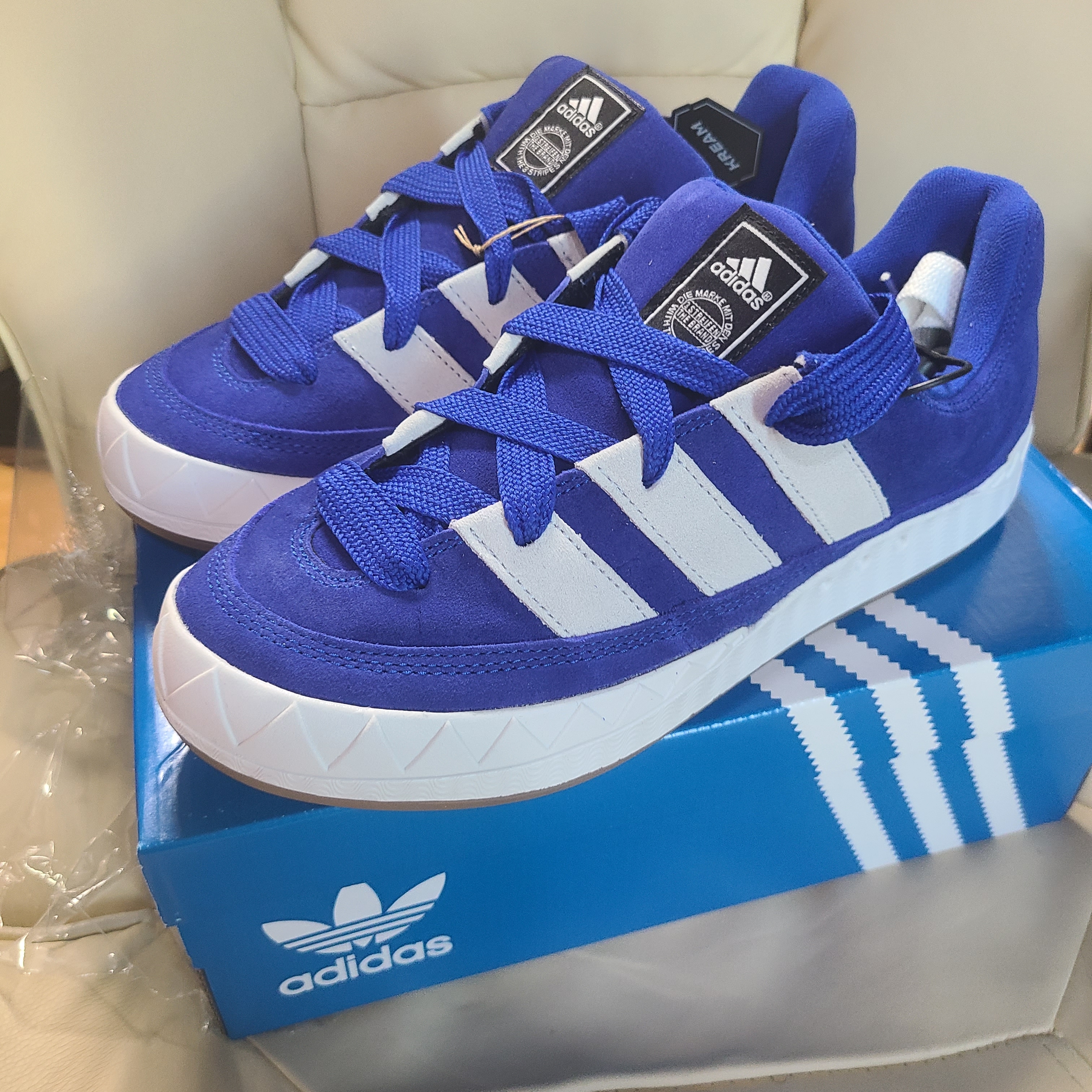 Adidas x Atmos Adimatic Blue 착용 스타일 - 1