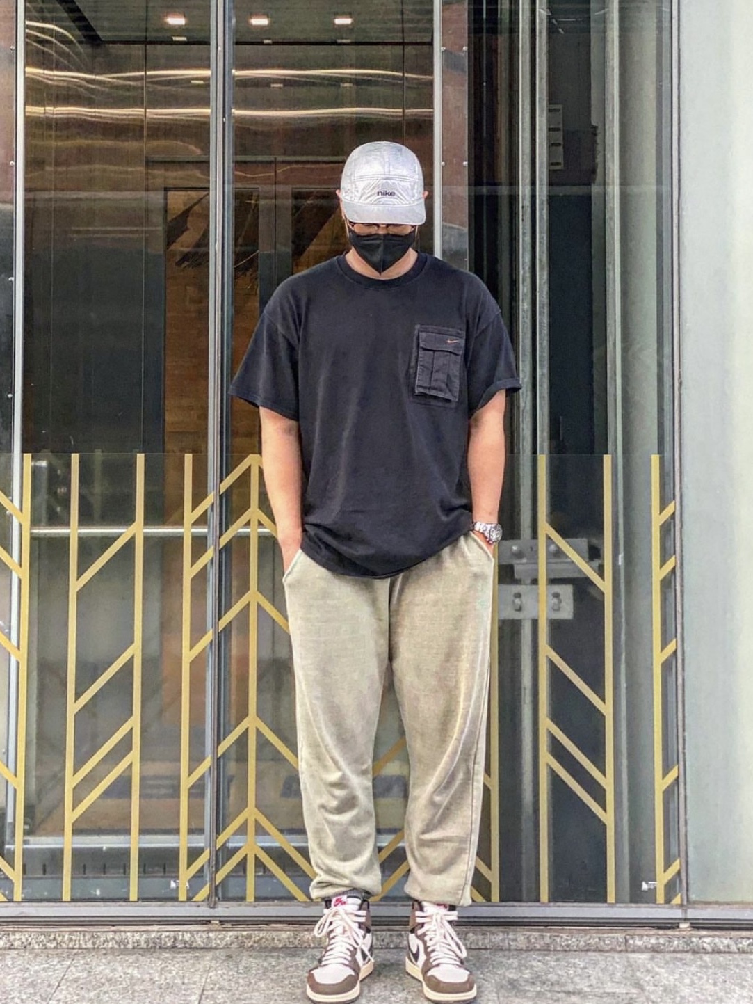 Nike x Travis Scott NRG AG T-Shirt Black 착용 스타일