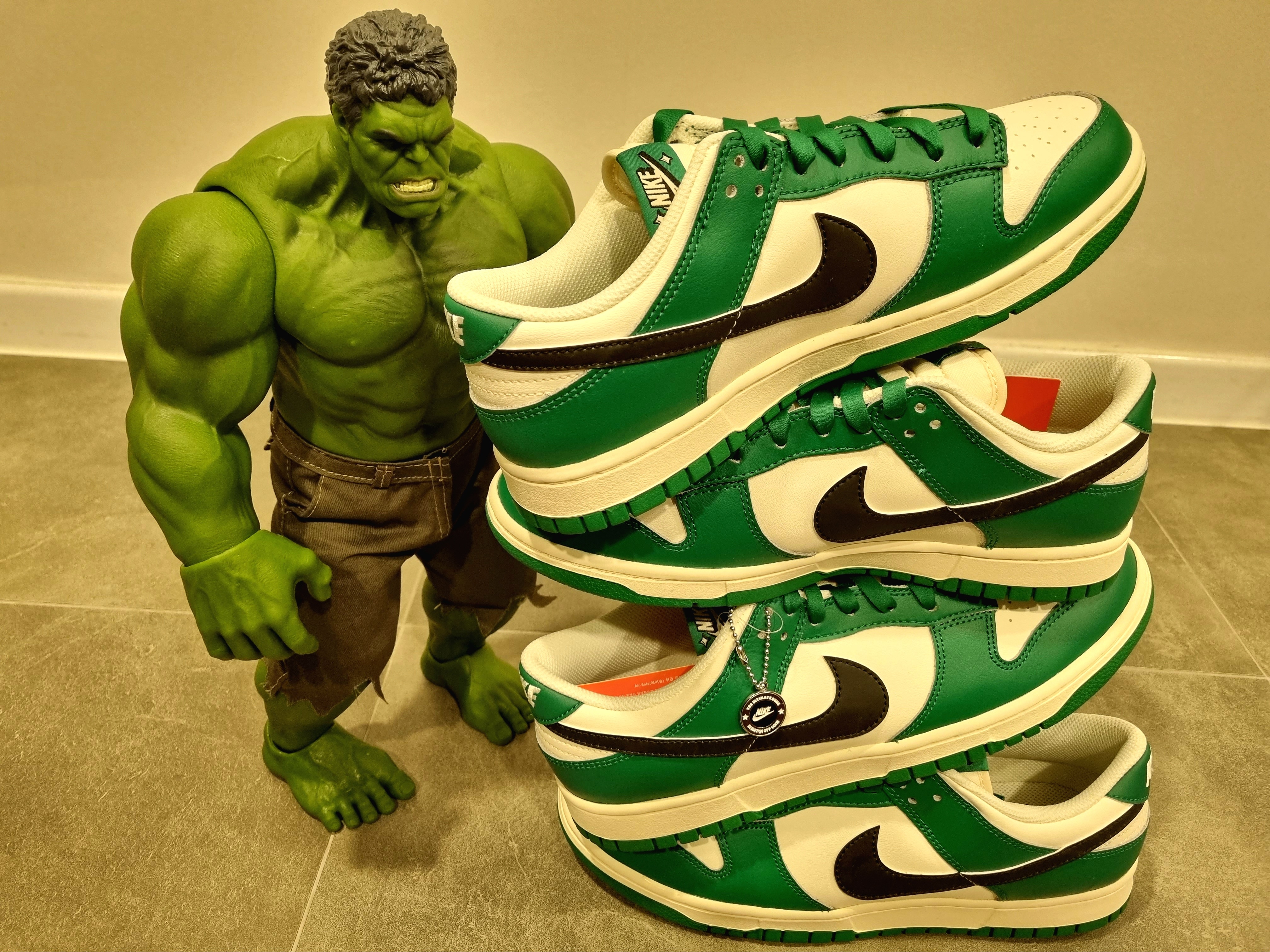 Nike Dunk Low Retro SE Jackpot Malachite 착용 스타일 - 4