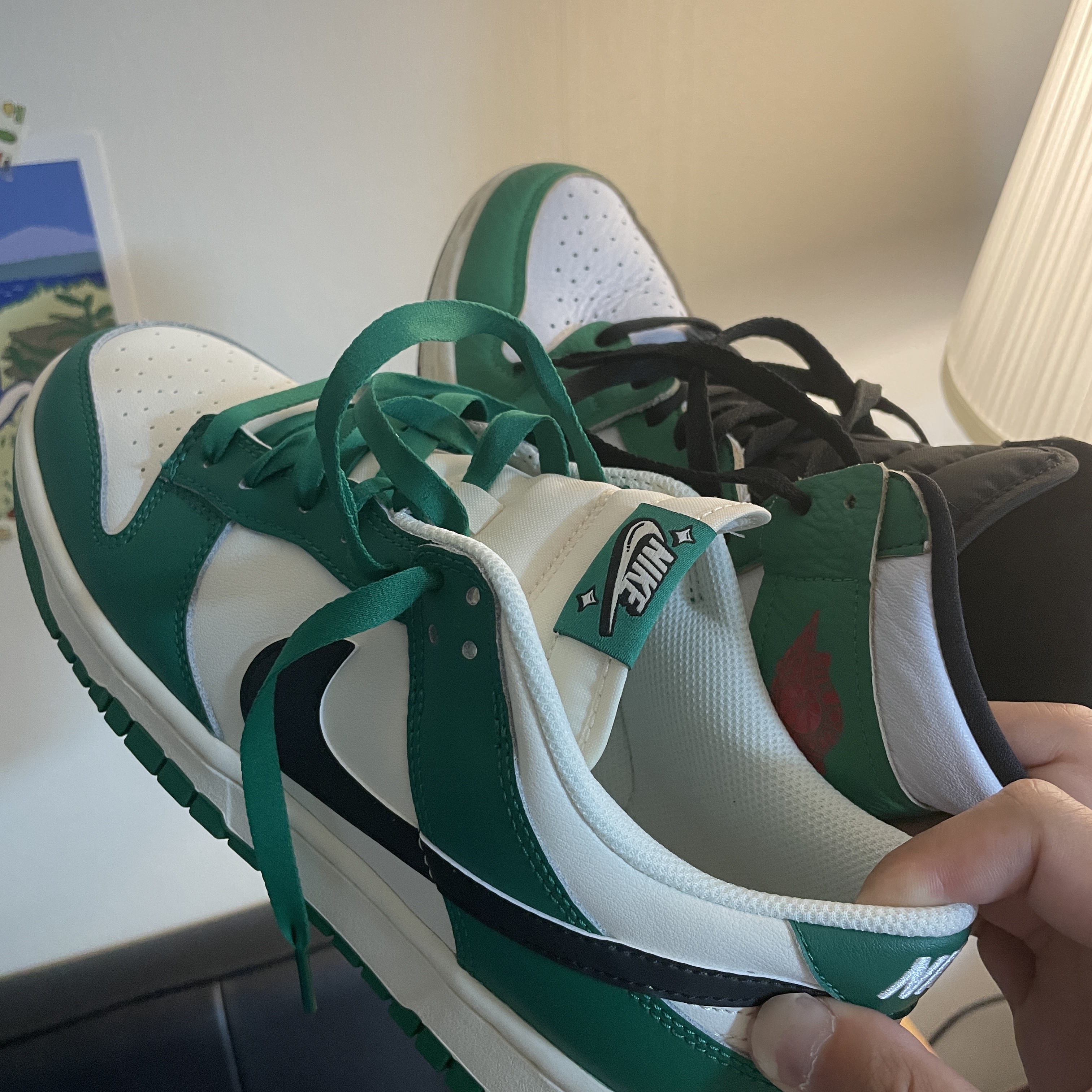 Nike Dunk Low Retro SE Jackpot Malachite, (W) Jordan 1 Retro High OG Lucky Green 착용 스타일 - 3