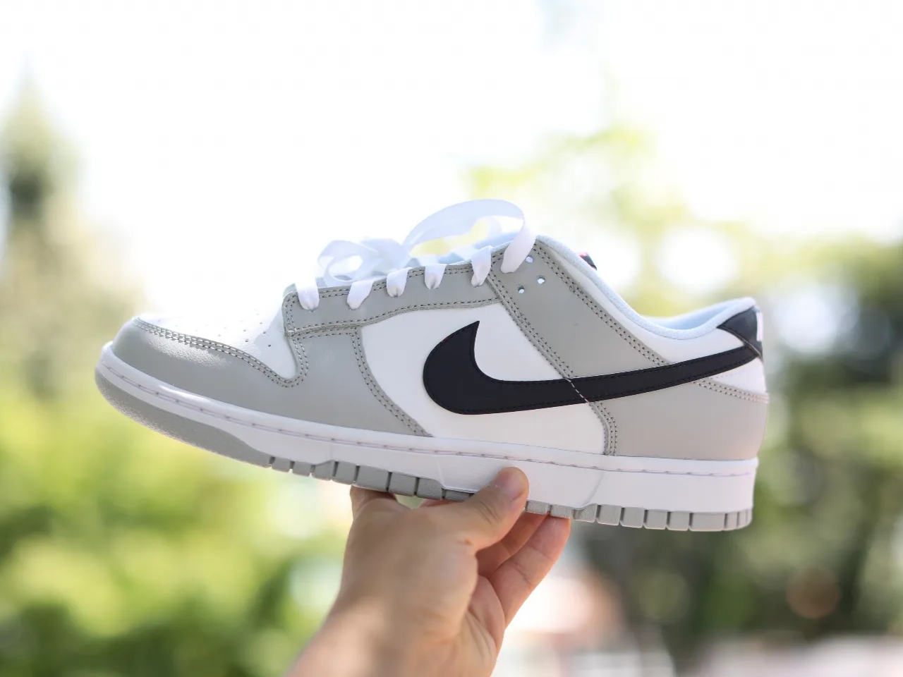 Nike Dunk Low Retro SE Jackpot Grey Fog 착용 스타일 - 1